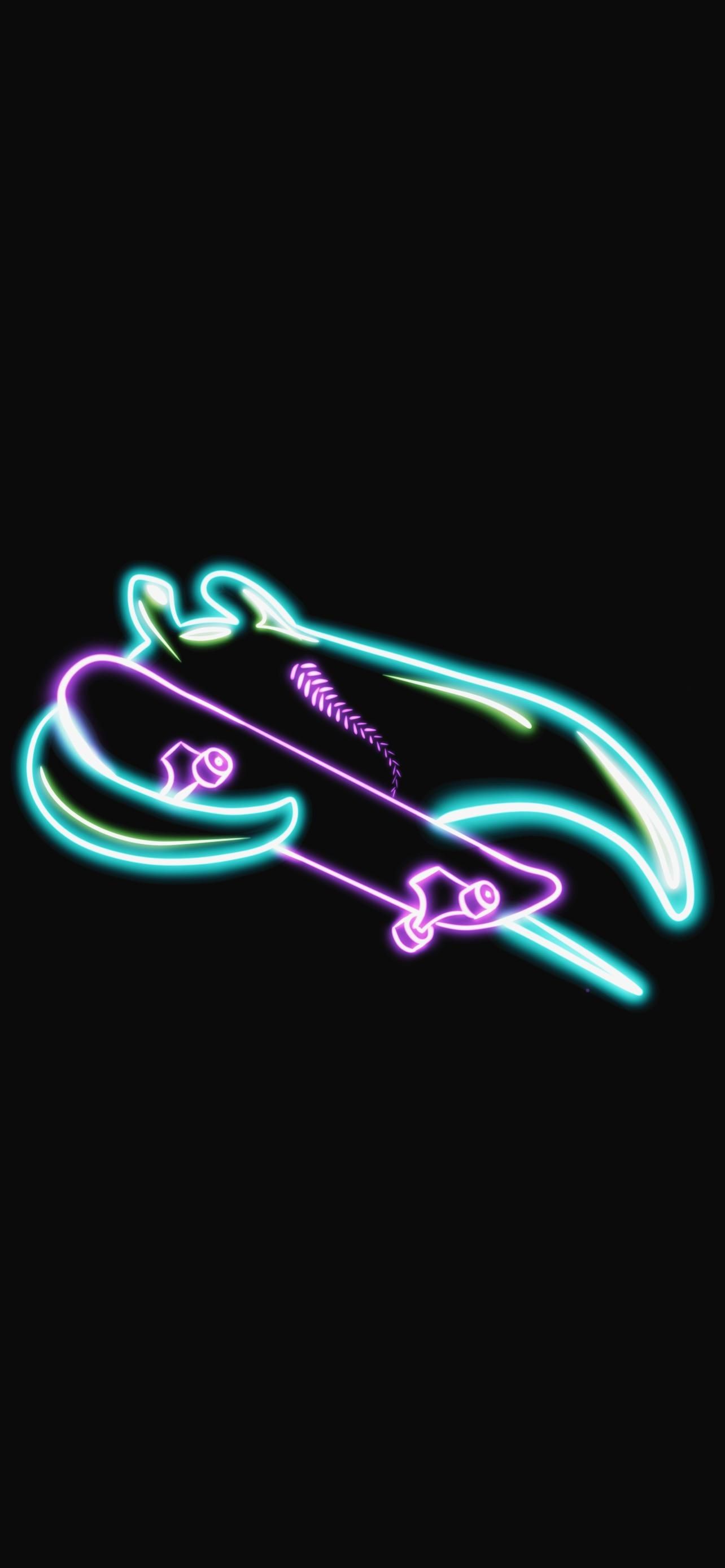 1284x2778 More neon wallpaper for those that want them