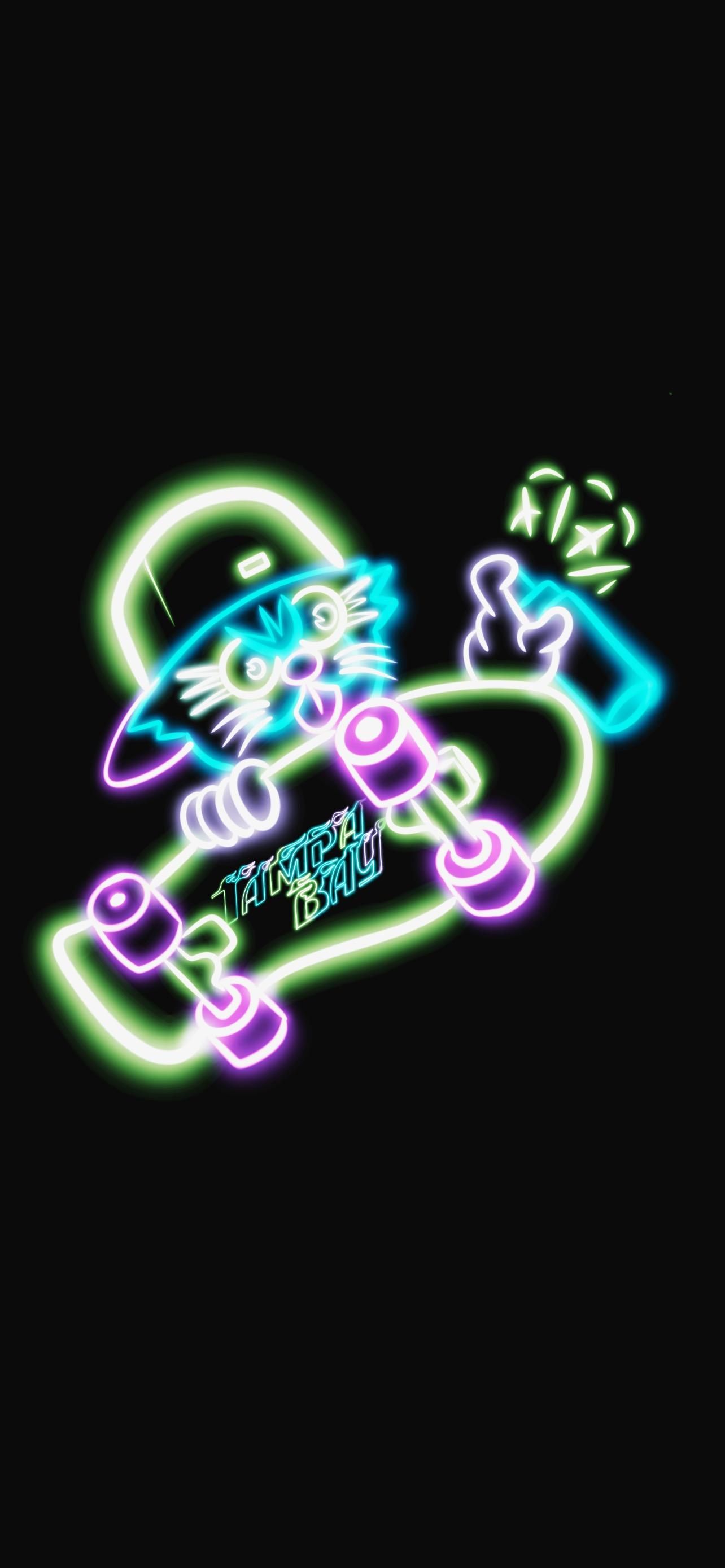 1284x2778 More neon wallpaper for those that want them