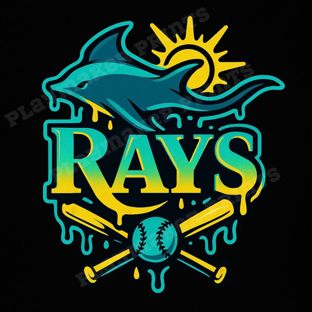 1080x1080 Tampa Bay Rays Drip Logo