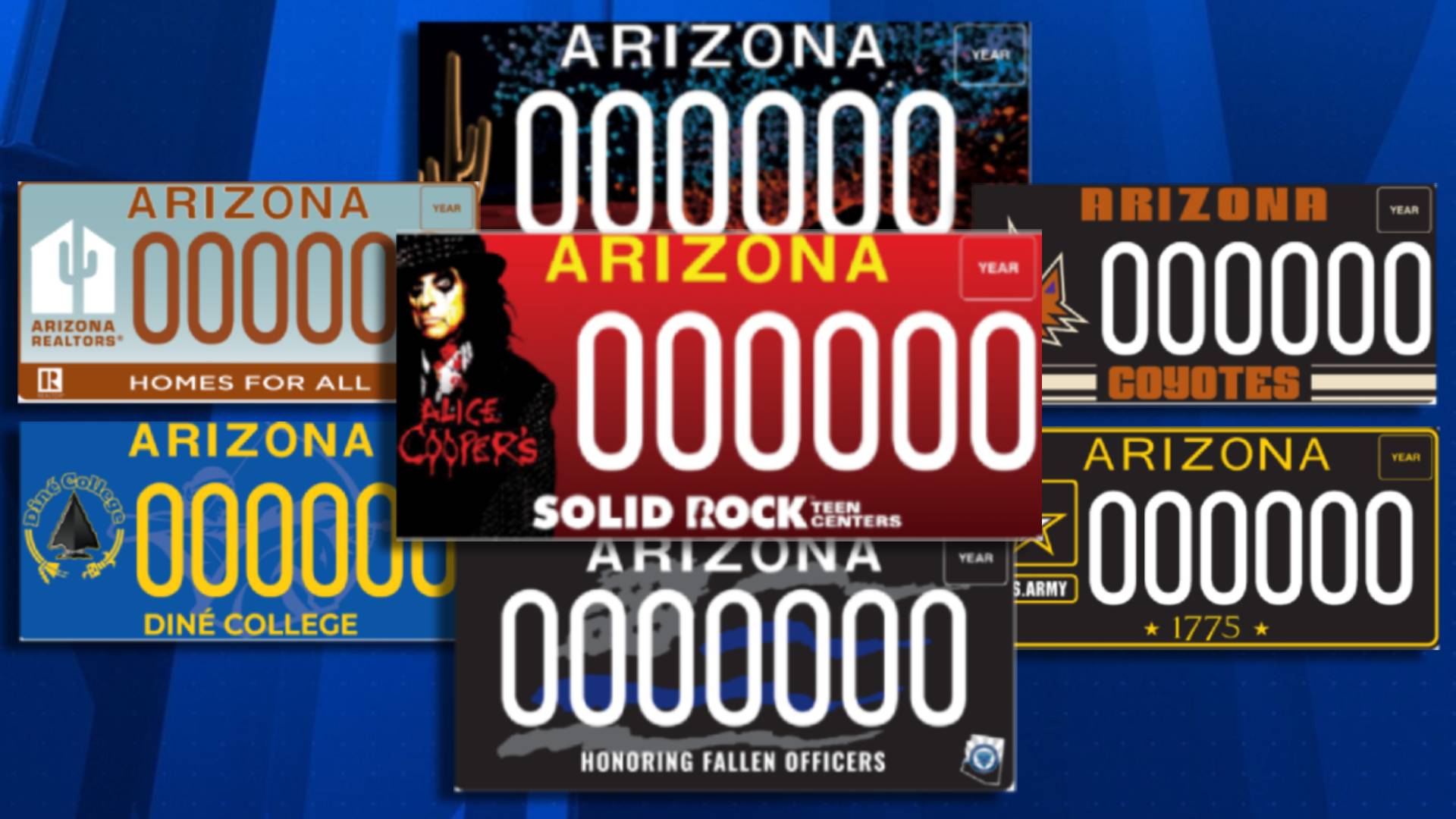 1920x1080 ADOT unveils 5 new, 2 redesigned specialty license plates