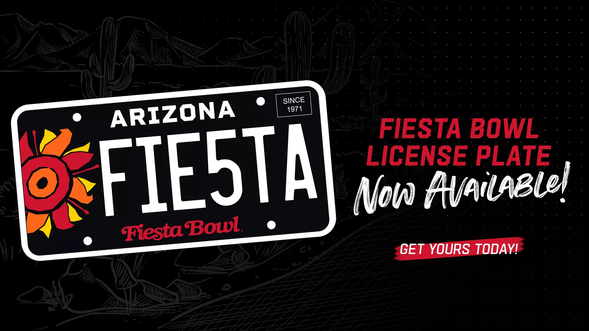 1920x1080 Custom ADOT Fiesta Bowl License Plates Now Available Sports Foundation