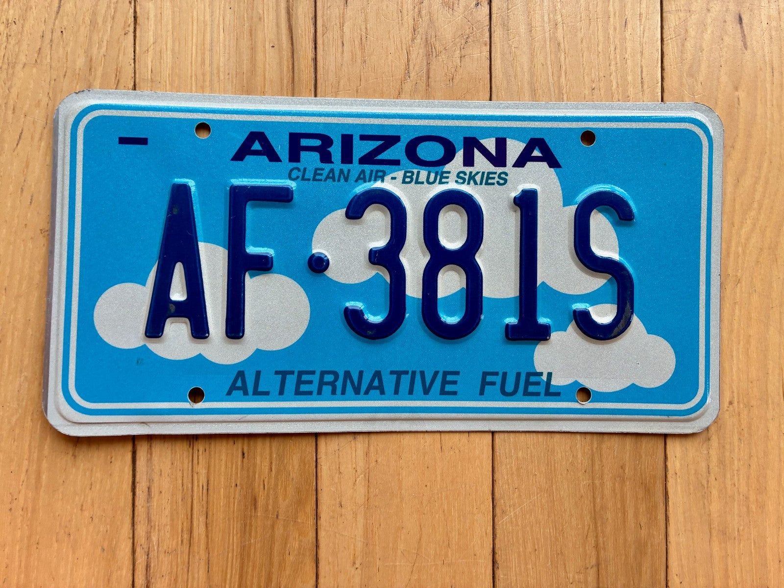 1600x1200 Arizona Alternative Fuel License Plate