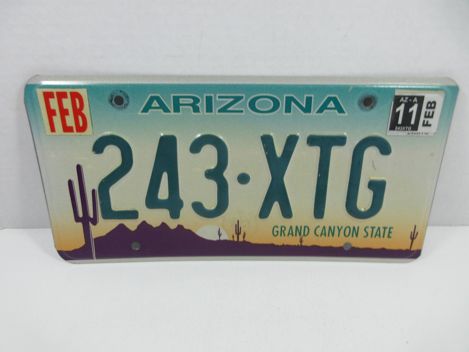 1600x1200 Arizona Grand Canyon State desert motif auto car tag license plate garage decor