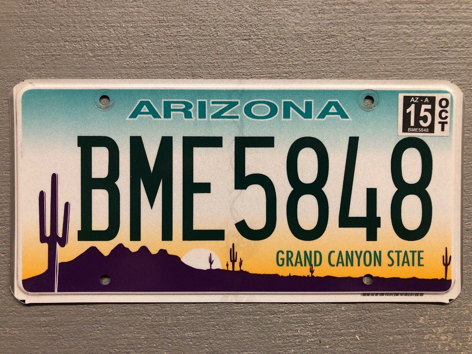 1600x1200 ARIZONA LICENSE PLATE GRAND CANYON STATE DESERT SCENE
