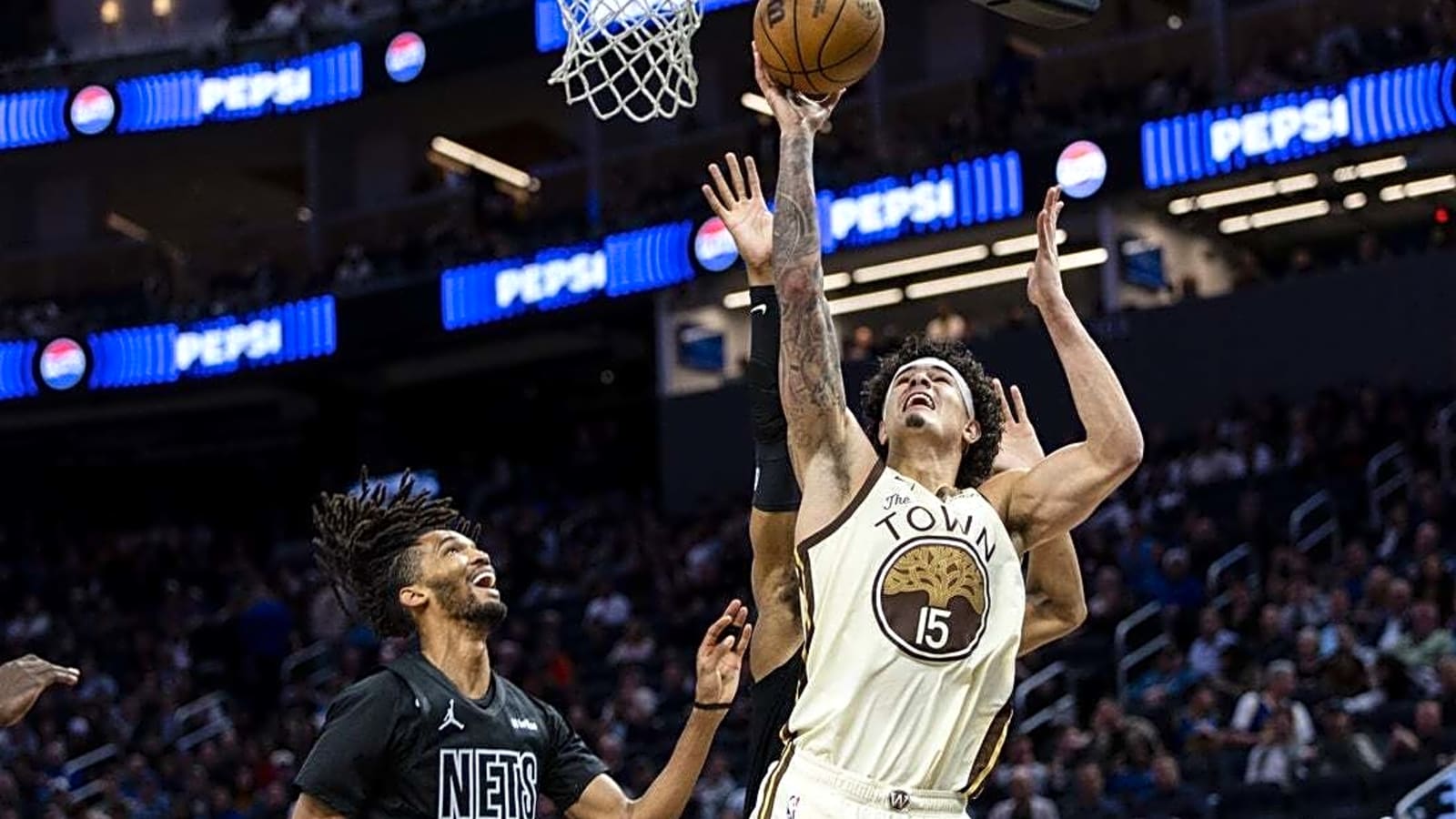 1600x900 Gui Santos&; career game helps Warriors rally, extend Nets&; skid