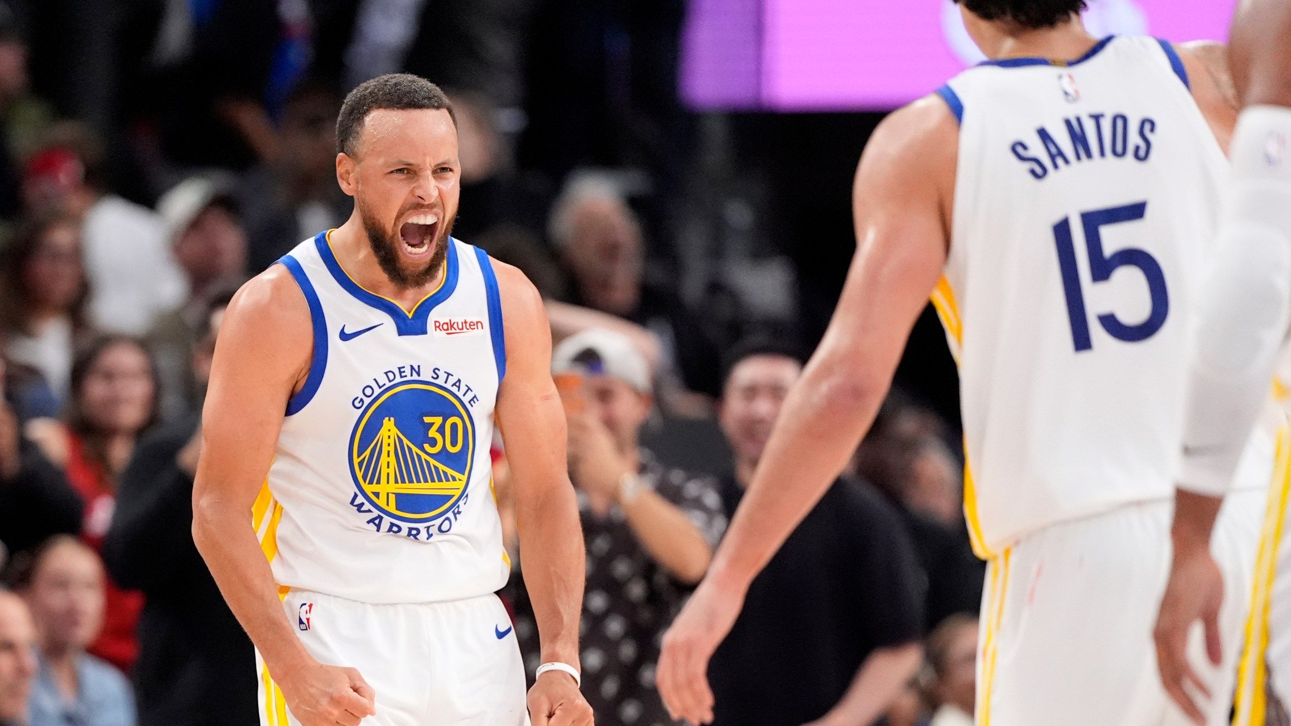 2560x1440 Warriors wake up the echoes of their championship past in vintage comeback win over Clippers