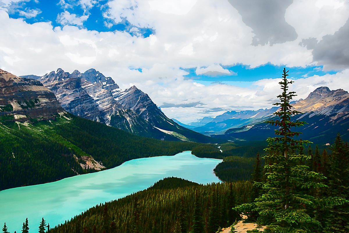 1200x801 Peyto Lake (Painting)
