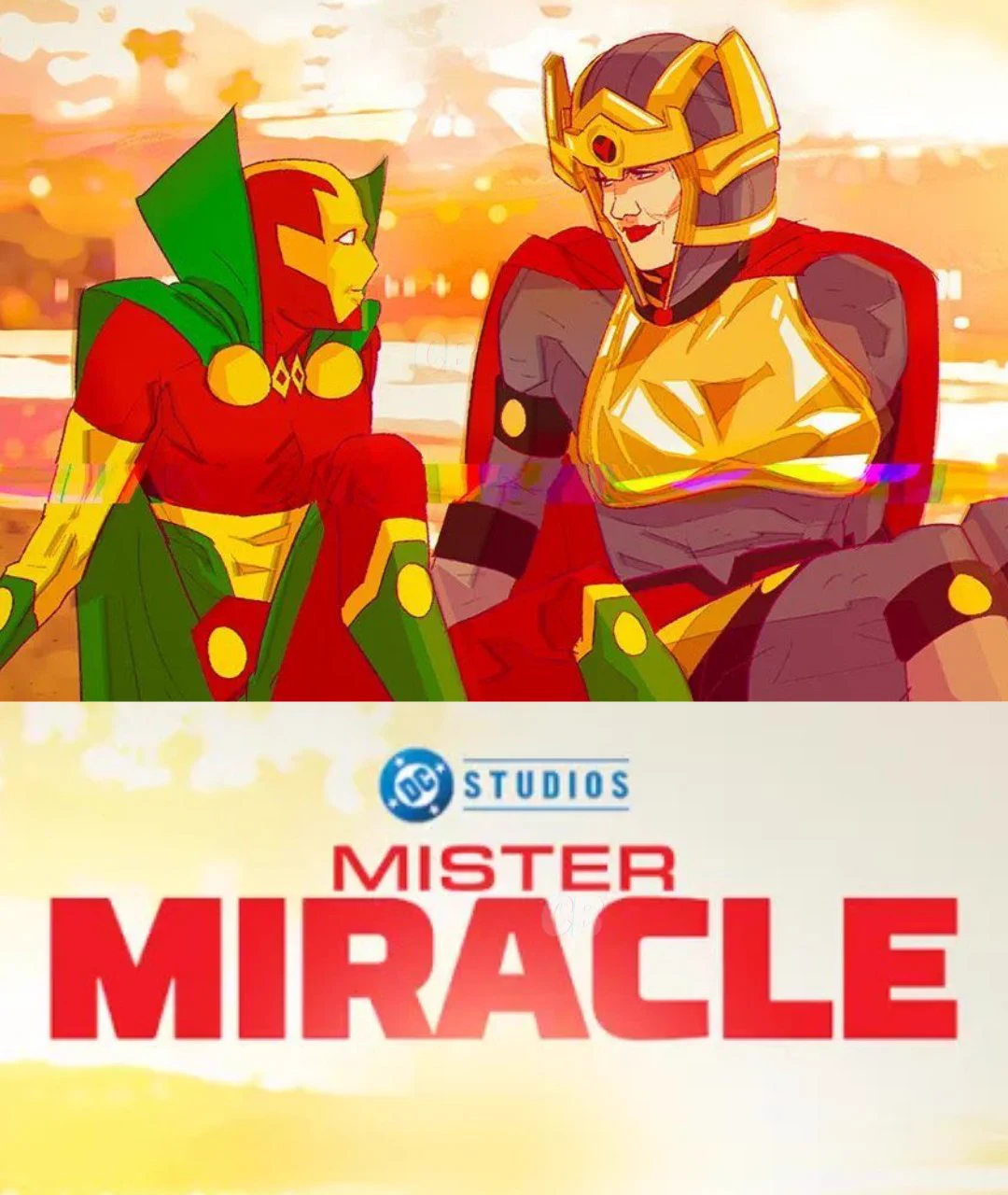 1080x1280 Cartoon Base on X: Josh Hutcherson and Mackenzie Davis will voice Scott Free and Big Barda in 'MISTER MIRACLE'. (via: IGN) / X