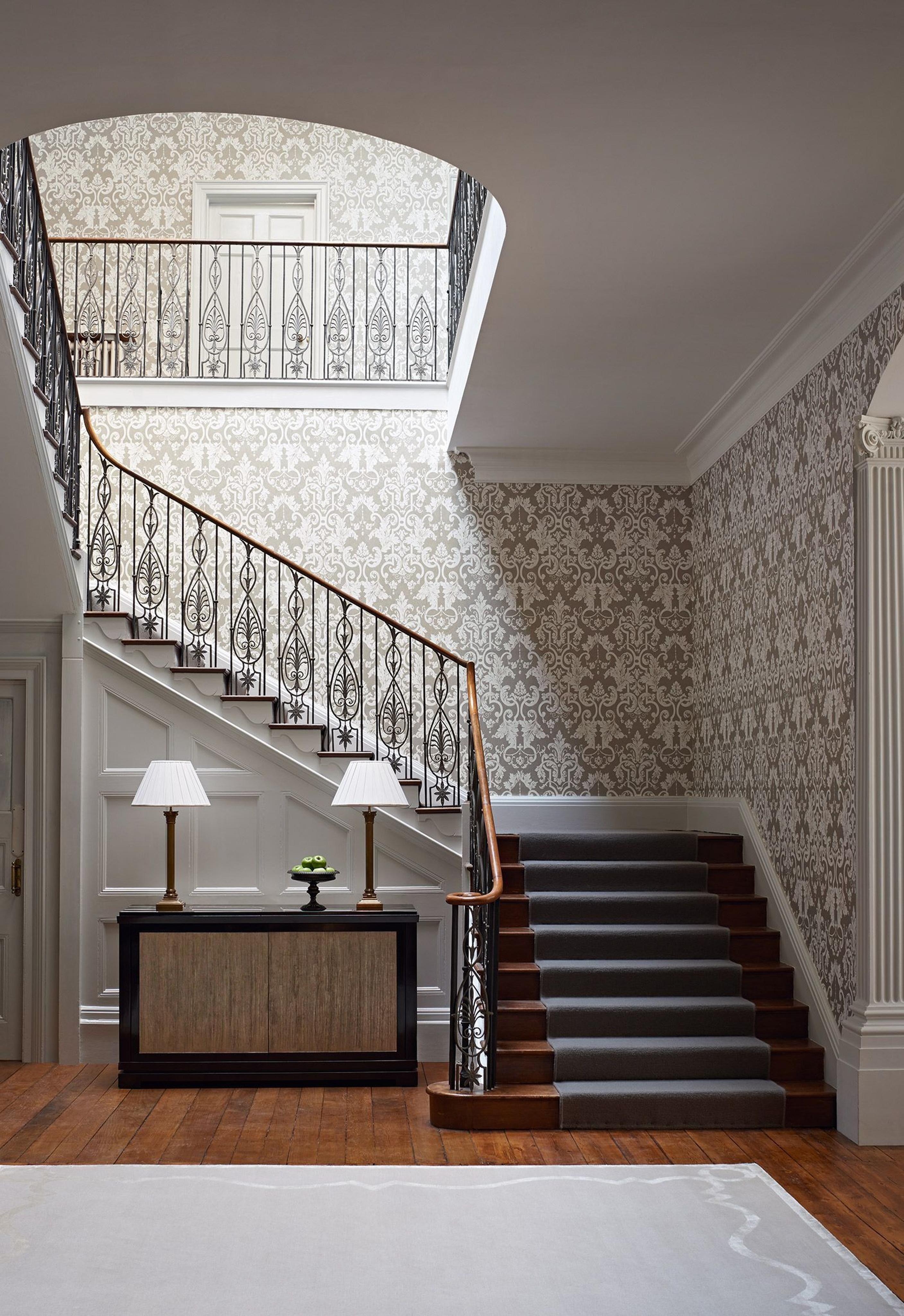 Wallpapering a hall landing and stairs  Property Decorating