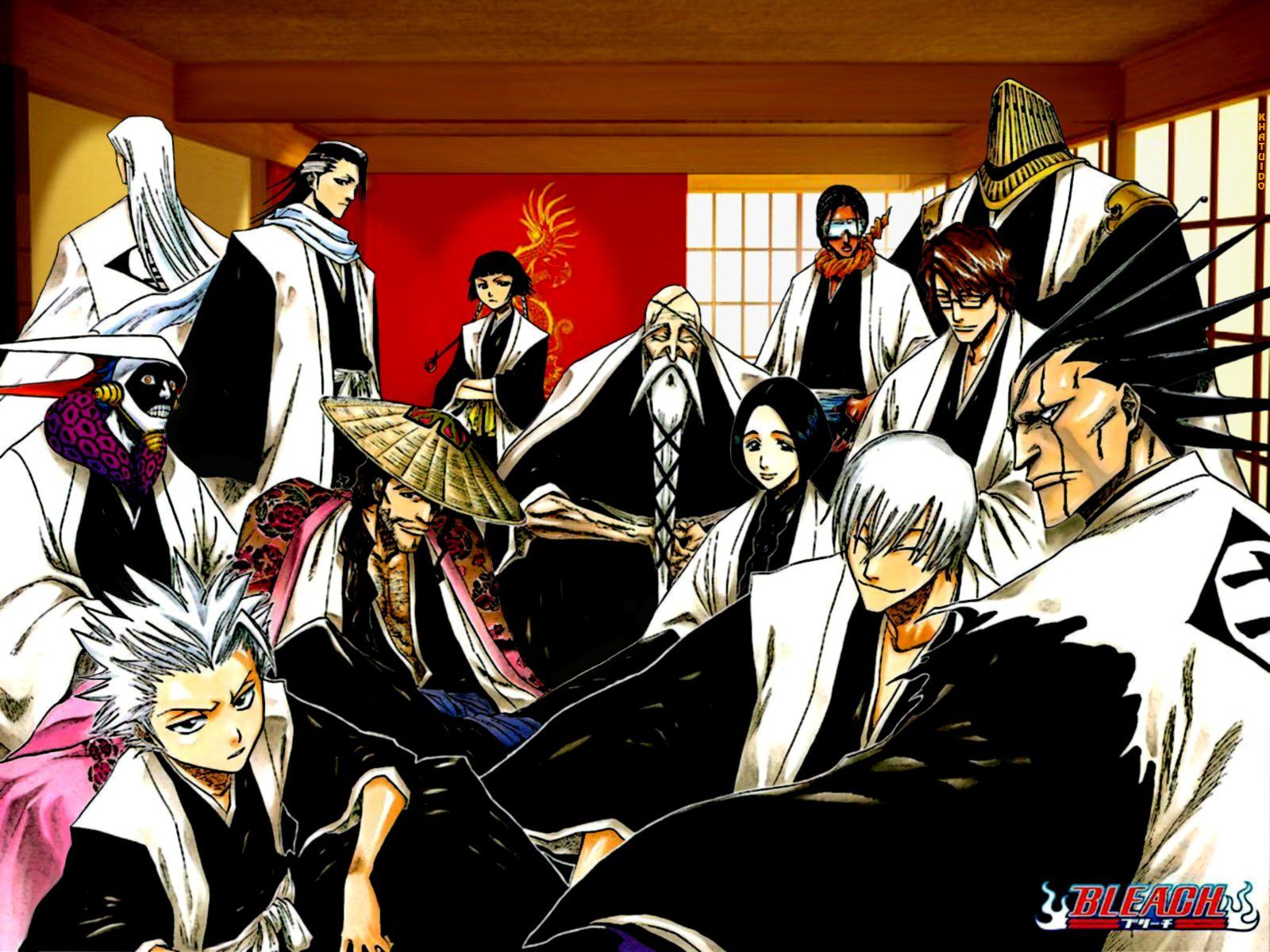 1600x1200 Bleach: Soul Society Captains