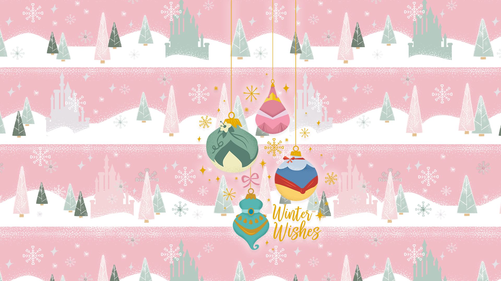 1920x1080 Disney Princess Christmas Wallpaper