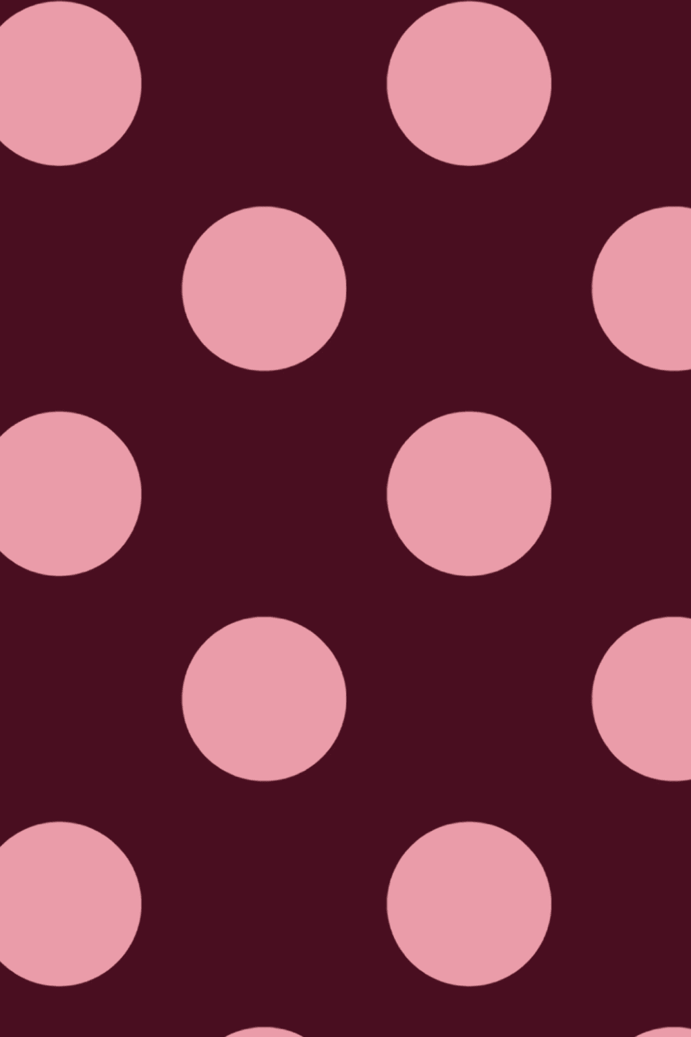 1000x1500 Burgundy And Pink Polka Dot Pattern Wall Mural Burgundy & Pink