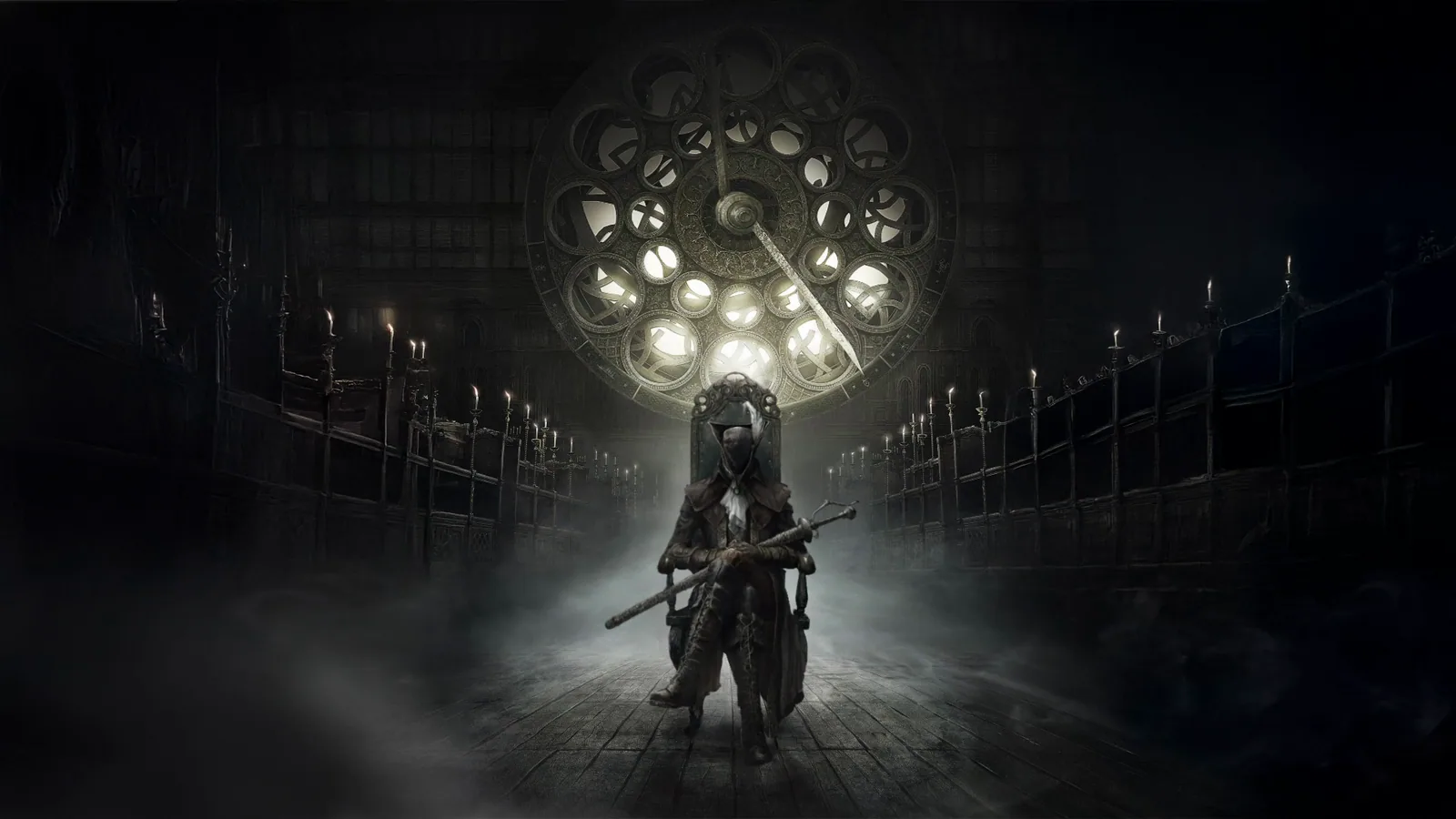 1600x900 Bloodborne Messengers and Lantern Wallpaper