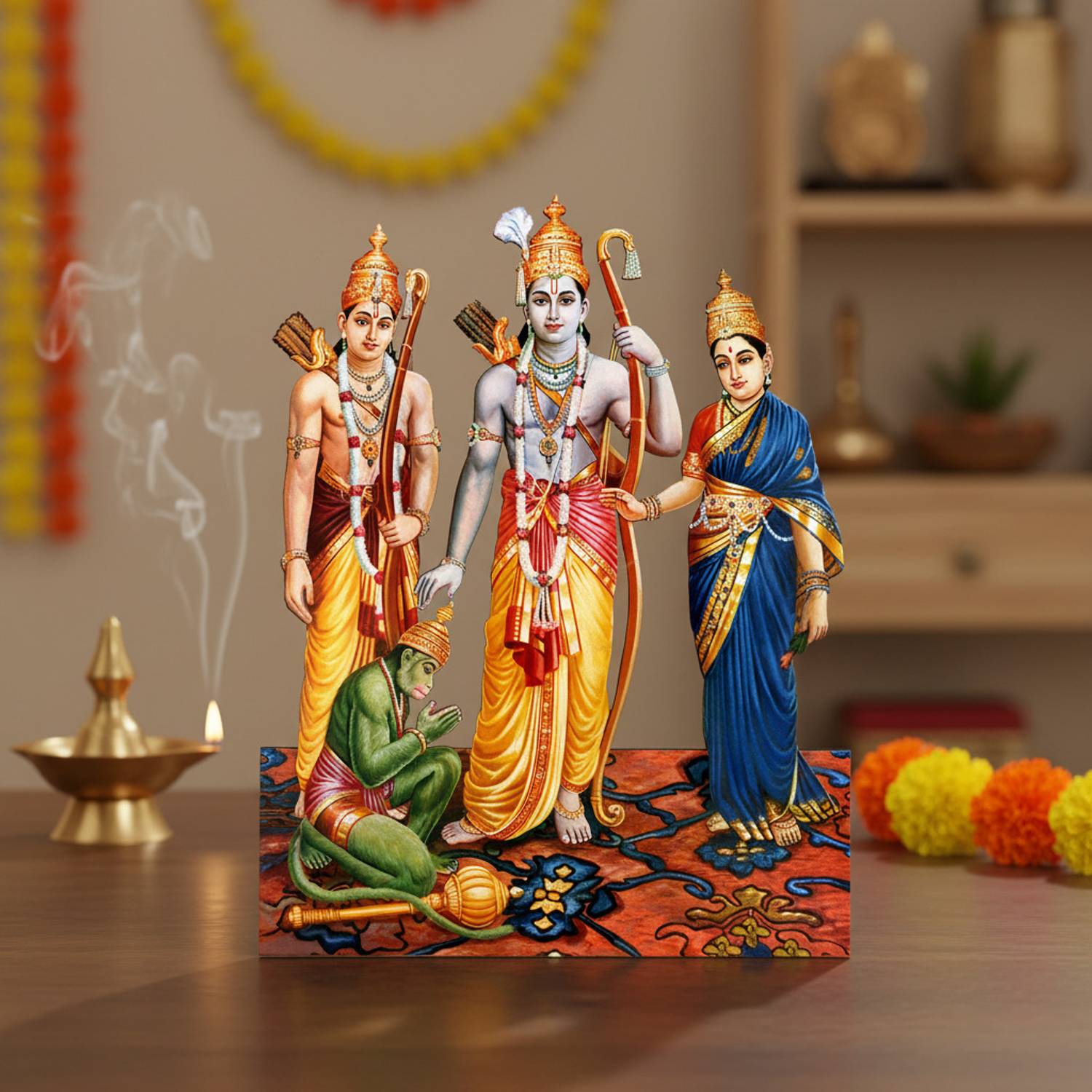 1500x1500 Giriram Photo Sri Kothandaramar, Sita, Lakshman & Hanuman Photo Cutout Religious Frame Price in India Giriram Photo Sri Kothandaramar, Sita, Lakshman & Hanuman Photo Cutout Religious Frame online at