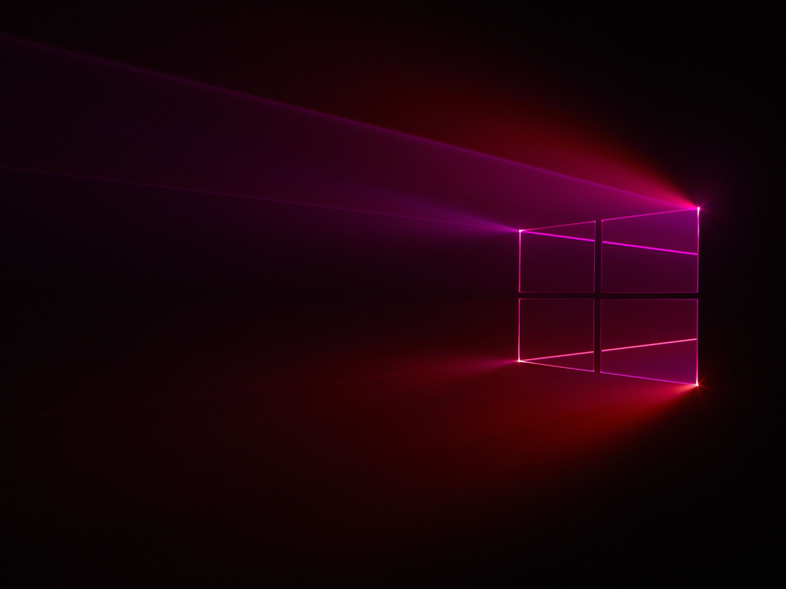 2560x1920 Microsoft shot real lasers through a window to make Windows 10's wallpaper