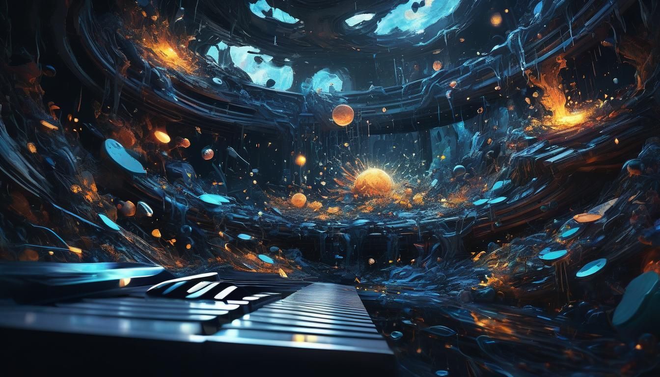1344x768 Spacecore Splash Art: Chilling to Epic Music