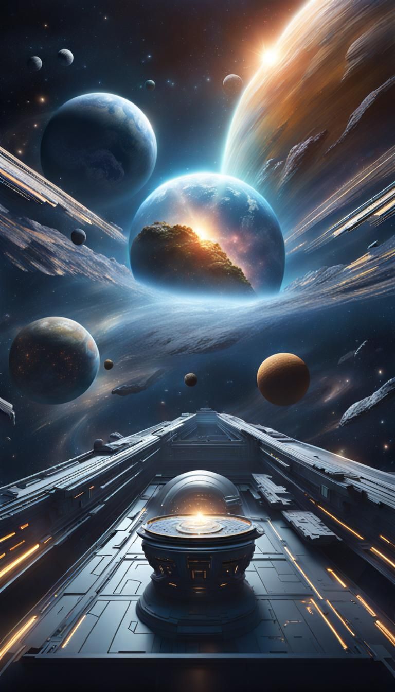 768x1344 Space Time Continuum: A Spacecore Illusion