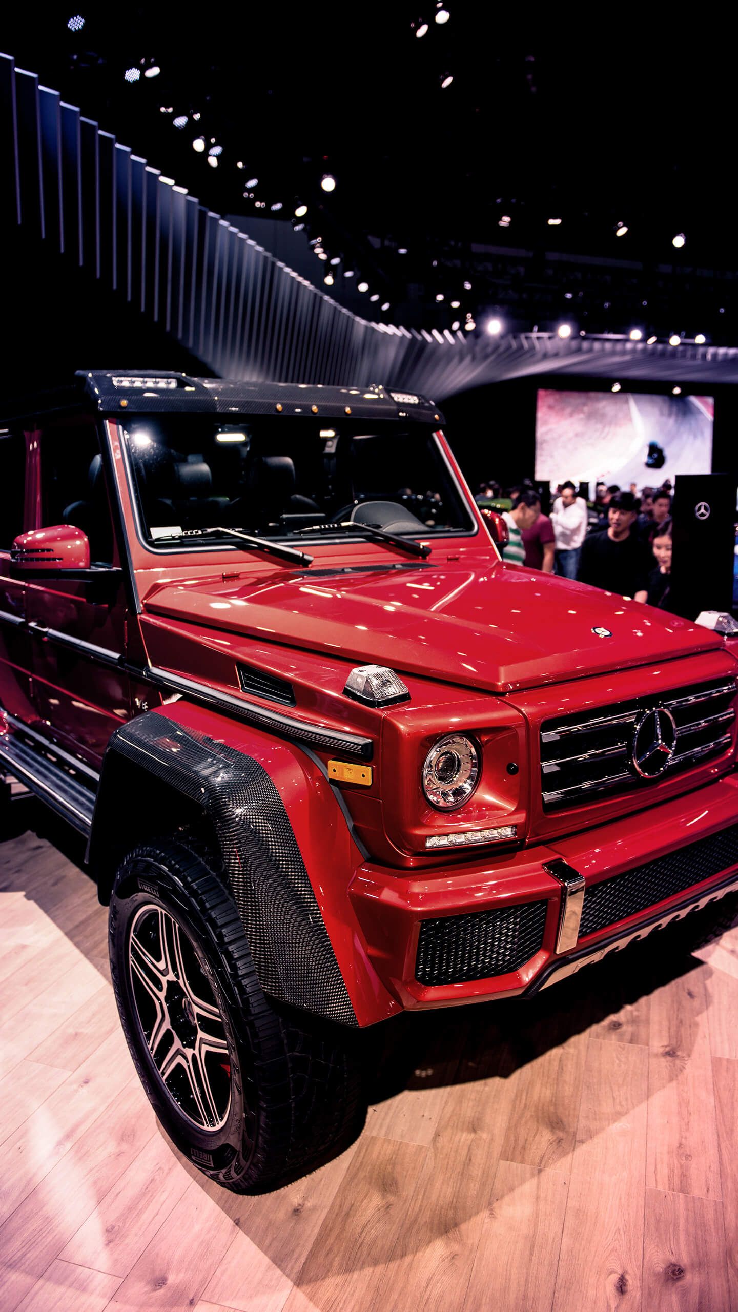 1440x2560 G Wagon Red Wallpaper