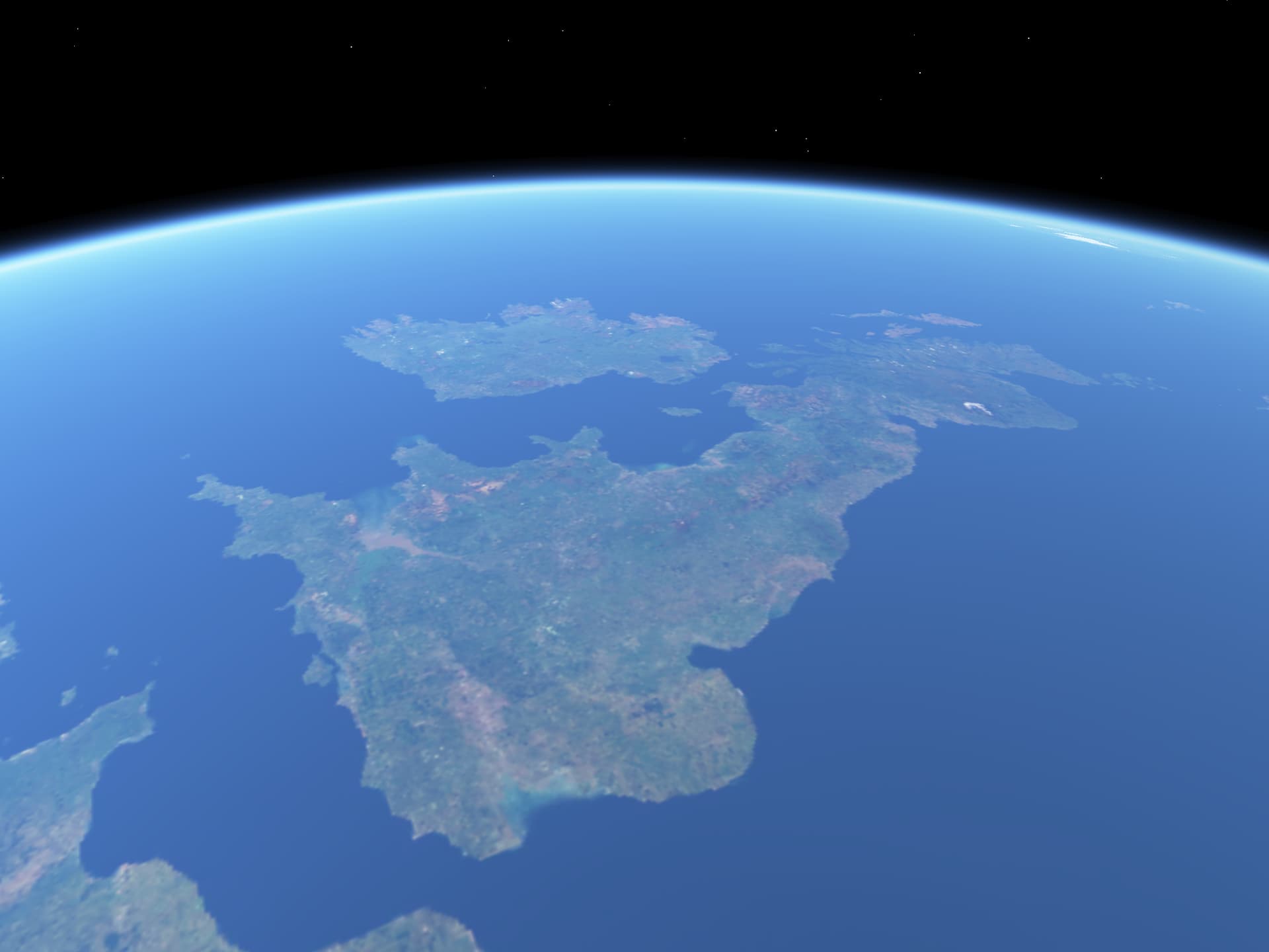1920x1440 A view of England from space! and Videos Flight Community