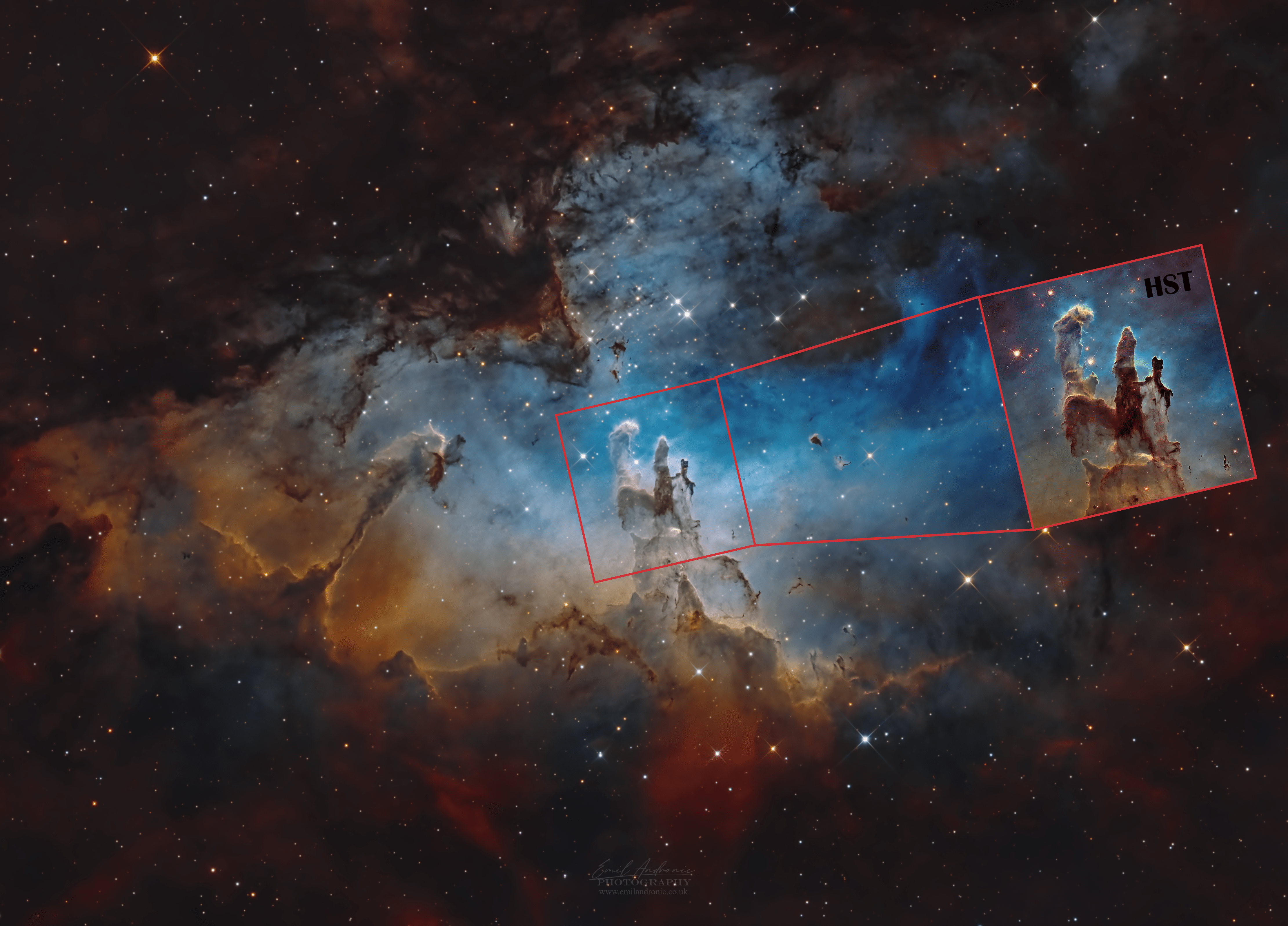 4443x3195 Eagle Nebula from the UK