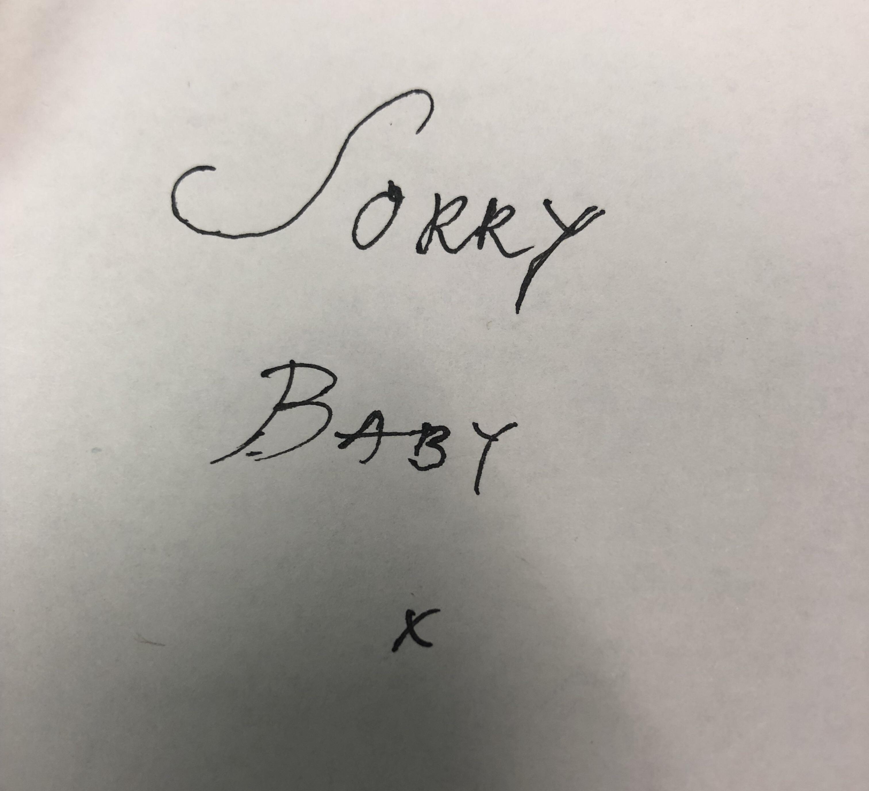 3024x2751 My first attempt at sorry baby x