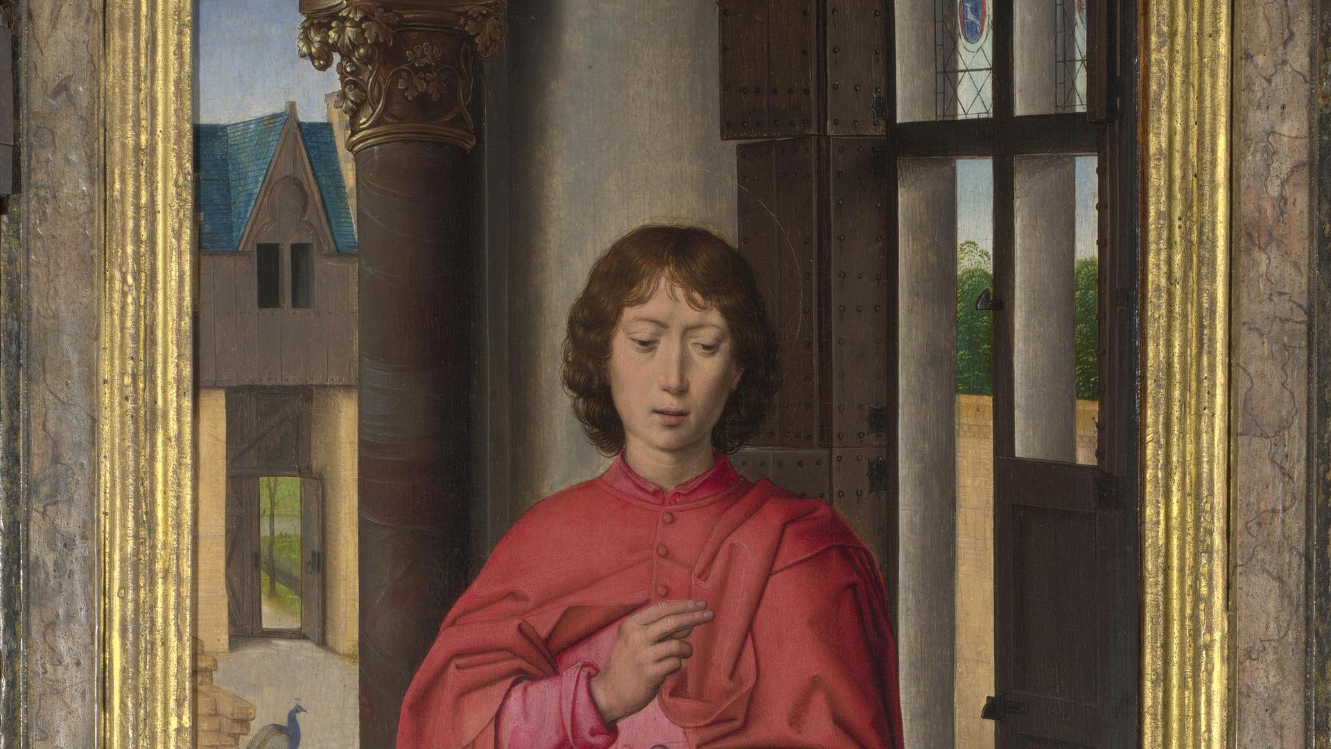 1920x1080 Hans Memling. Saint John the Evangelist. NG6275.3. National Gallery, London