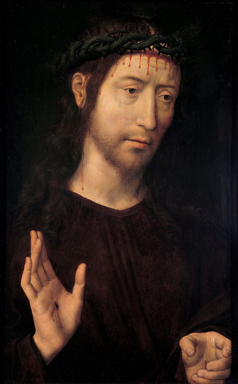 1001x1615 Hans Memling Man of Sorrows Blessing