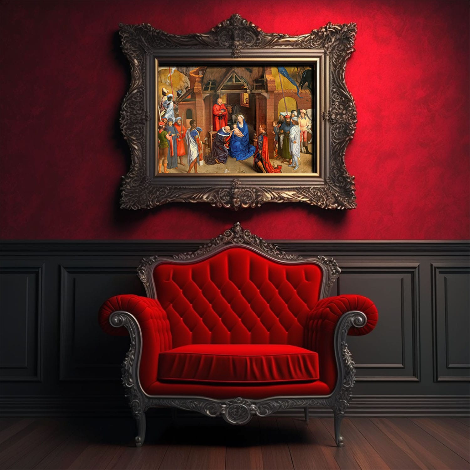 1500x1500 The Seven Joys of Mary by Hans Memling Print. Christian Wall Art