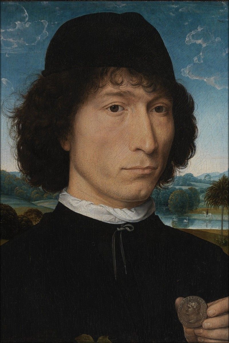 800x1200 Poster, Many Sizes; Hans Memling Portrait Of A Man With A Roman Coin Wga14910