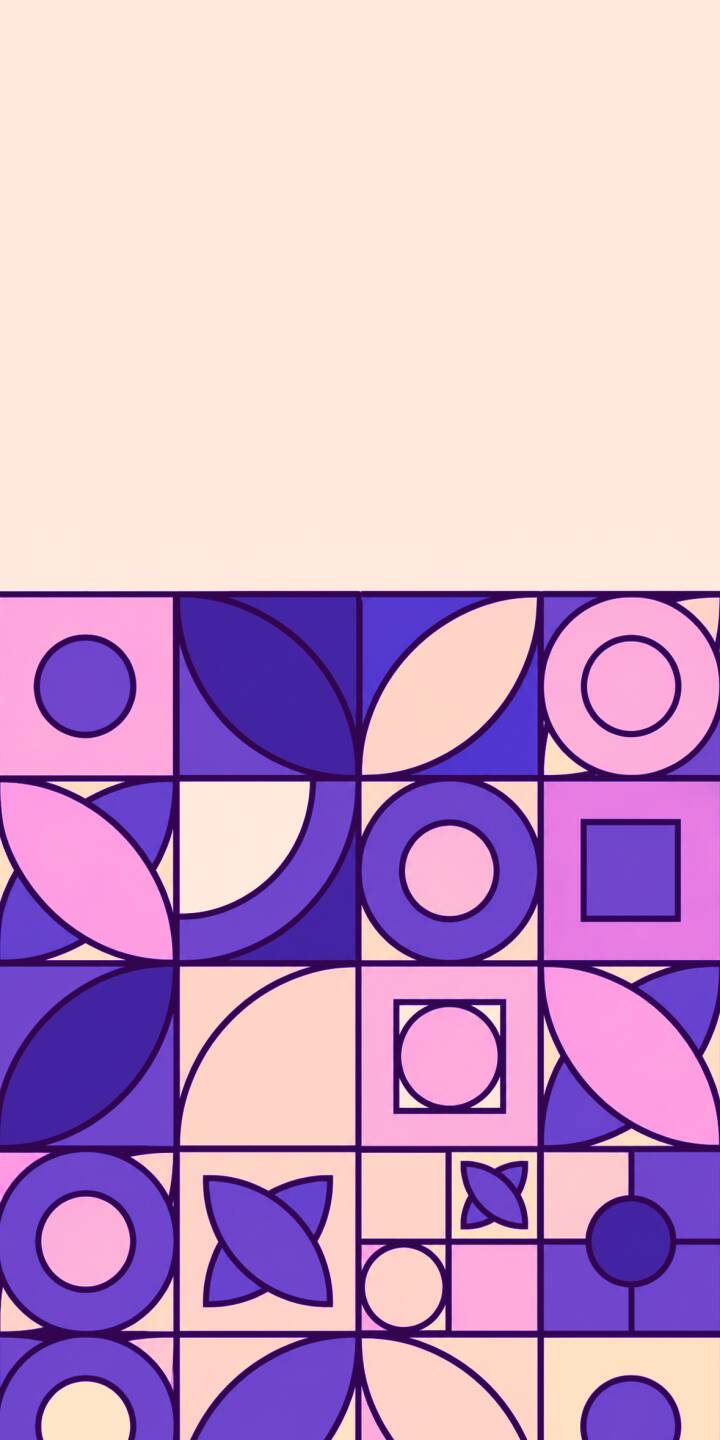 720x1440 Modern Purple Shapes Wallpaper