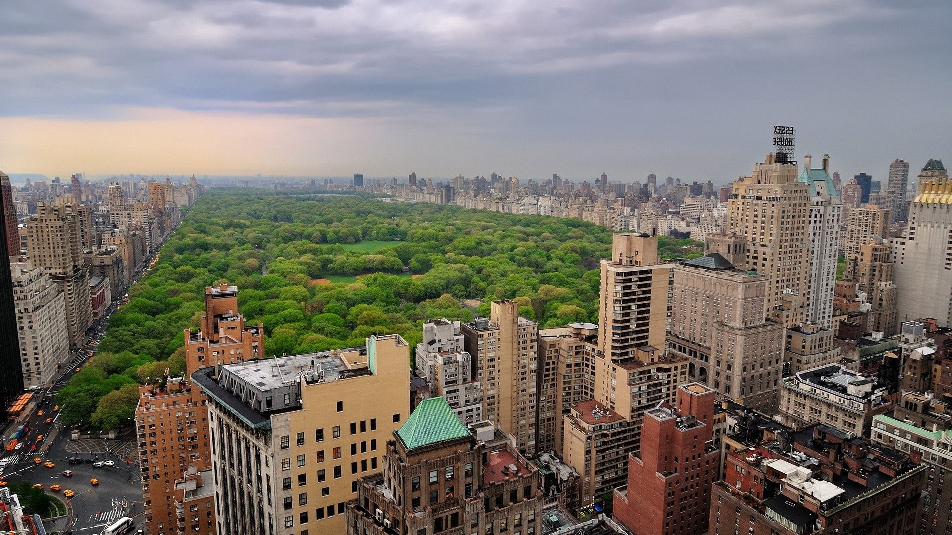 1920x1080 new, York, World, Architecture, Buildings, Skyscrapers, Park, Trees, Forest, Urban, Sky, Clouds, Scenic Wallpaper HD / Desktop and Mobile Background