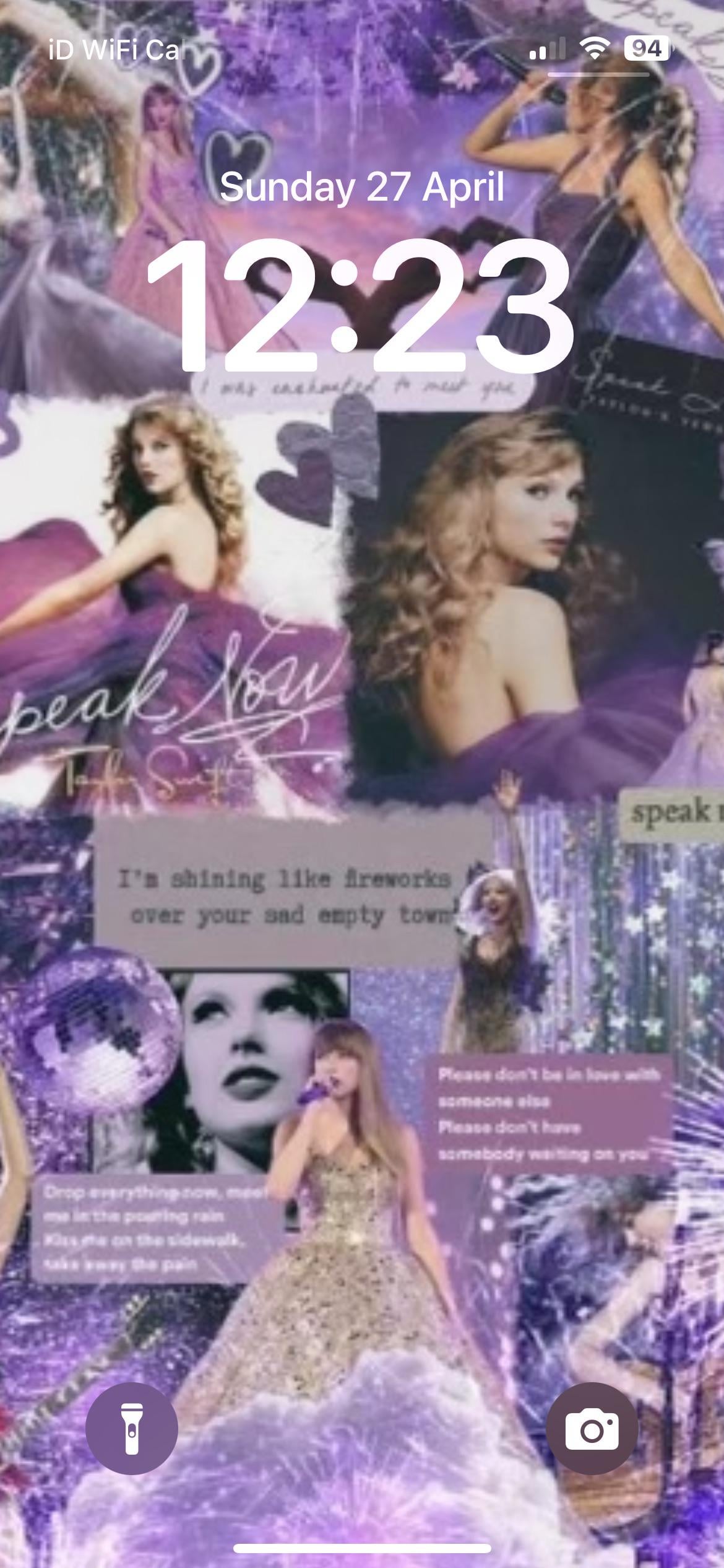 1170x2532 Purple Taylor Swift phone background I made! What color should I do next???