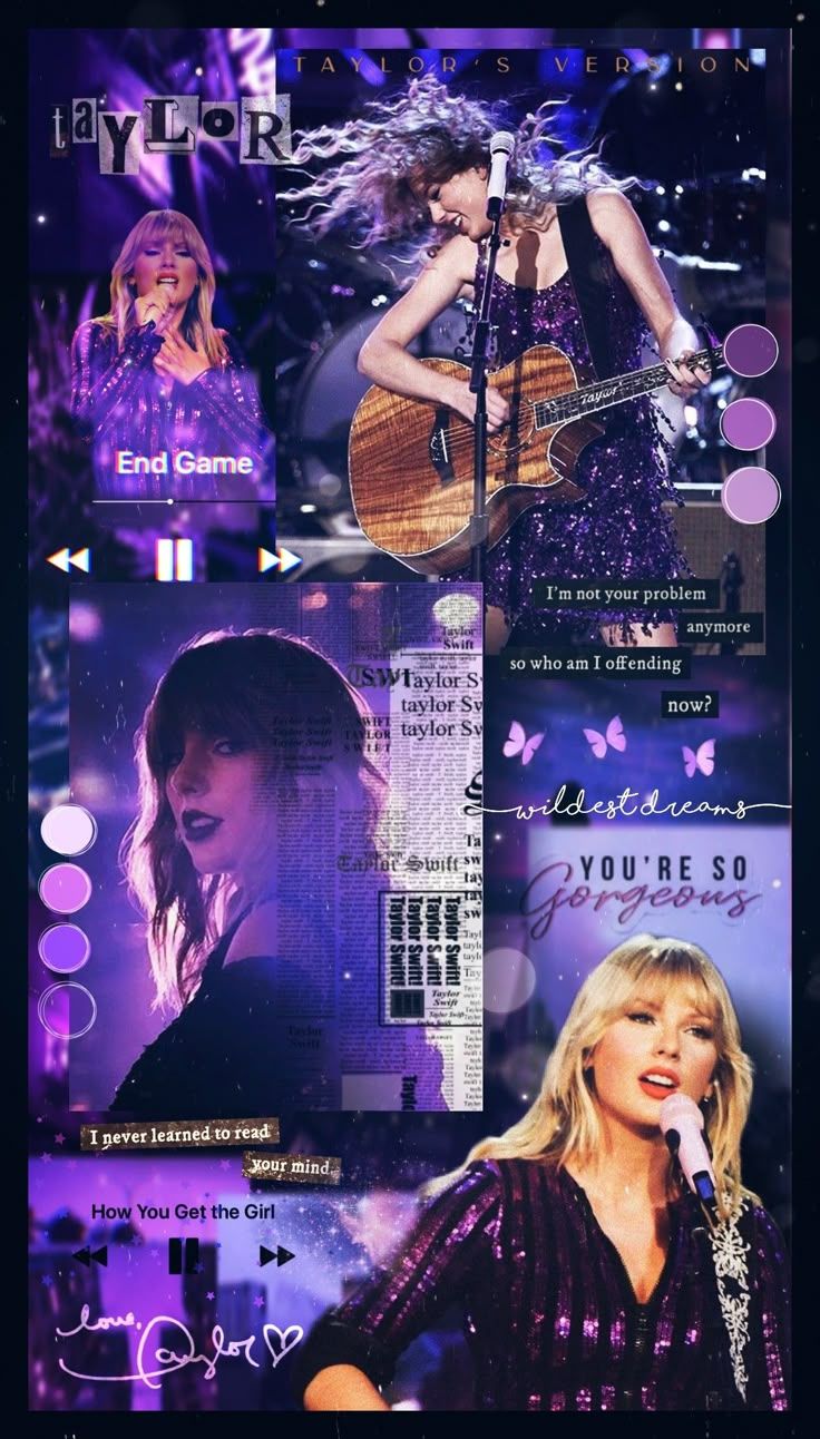 736x1292 Taylor Swift (purple aesthetic) wallpaper