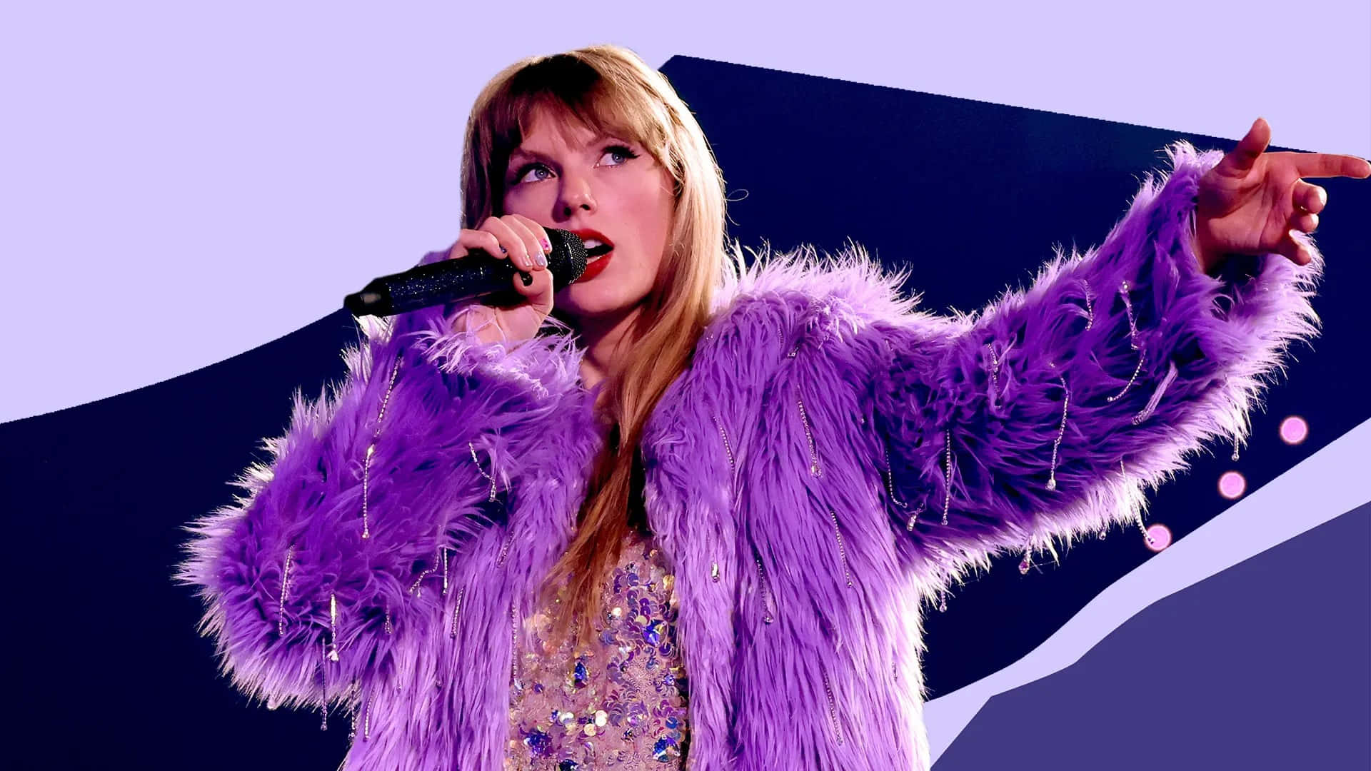 1920x1080 Download Taylor Swift Performingin Purple Wallpaper