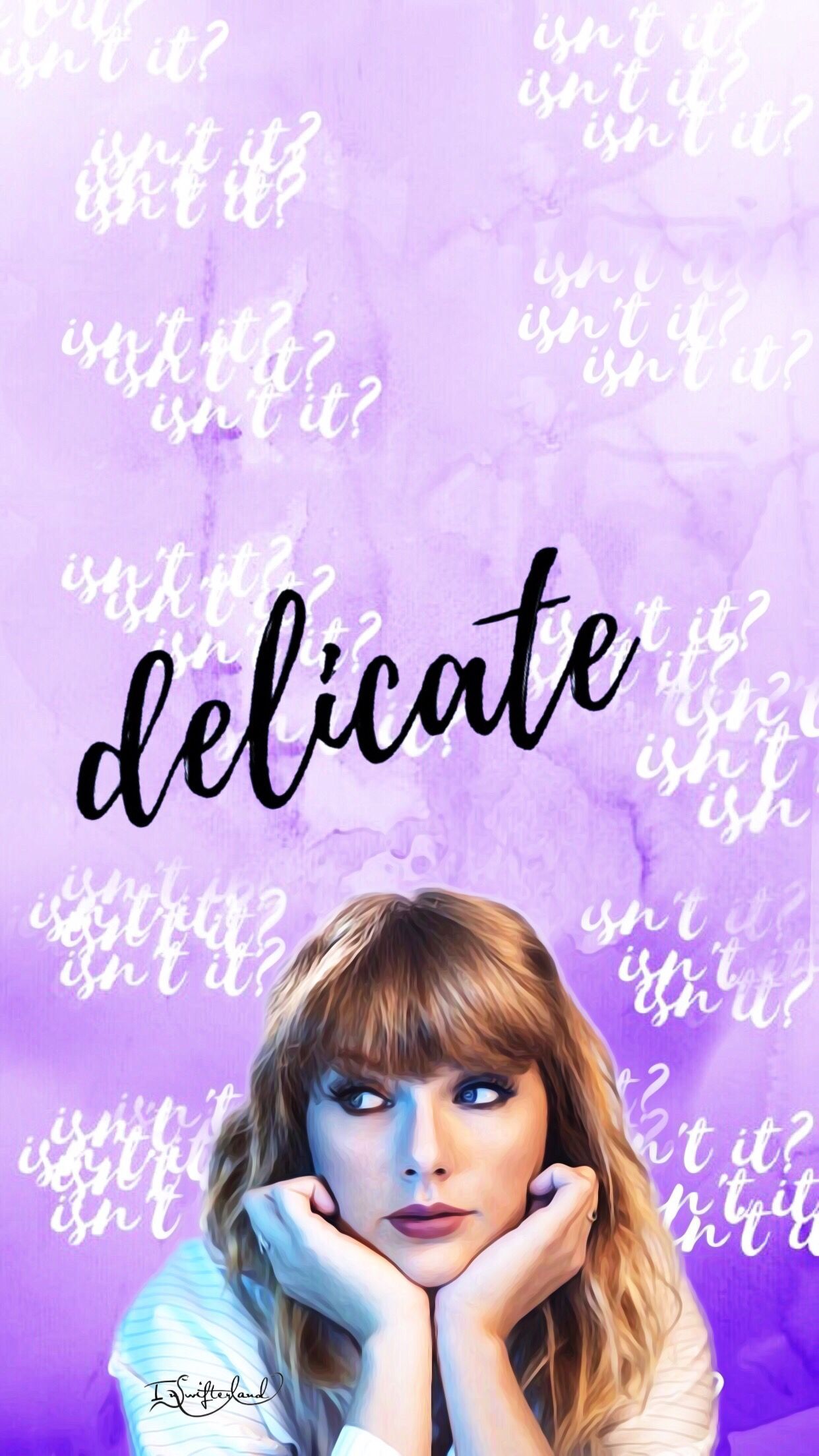 1242x2208 Taylor Swift Purple Wallpaper