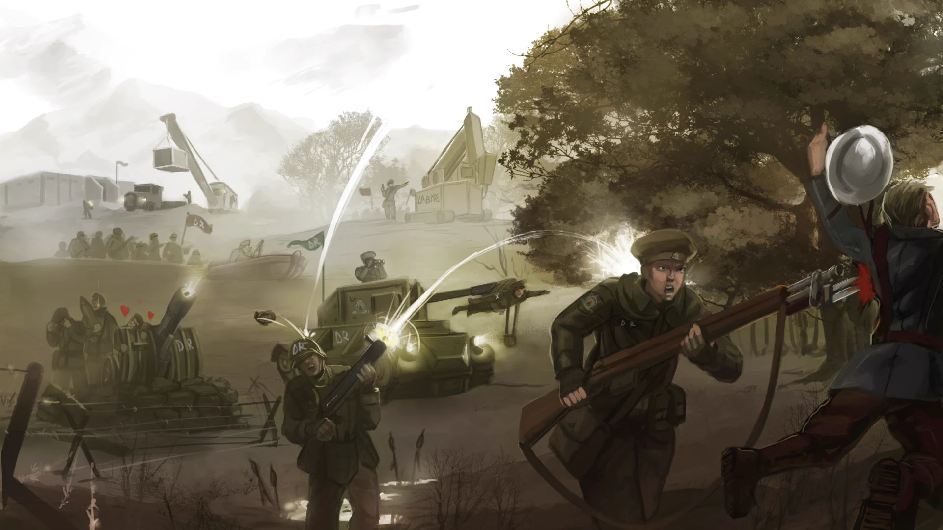 1920x1080 Foxhole on X: Community Highlights: By Morrighan #foxhole #fanart / X