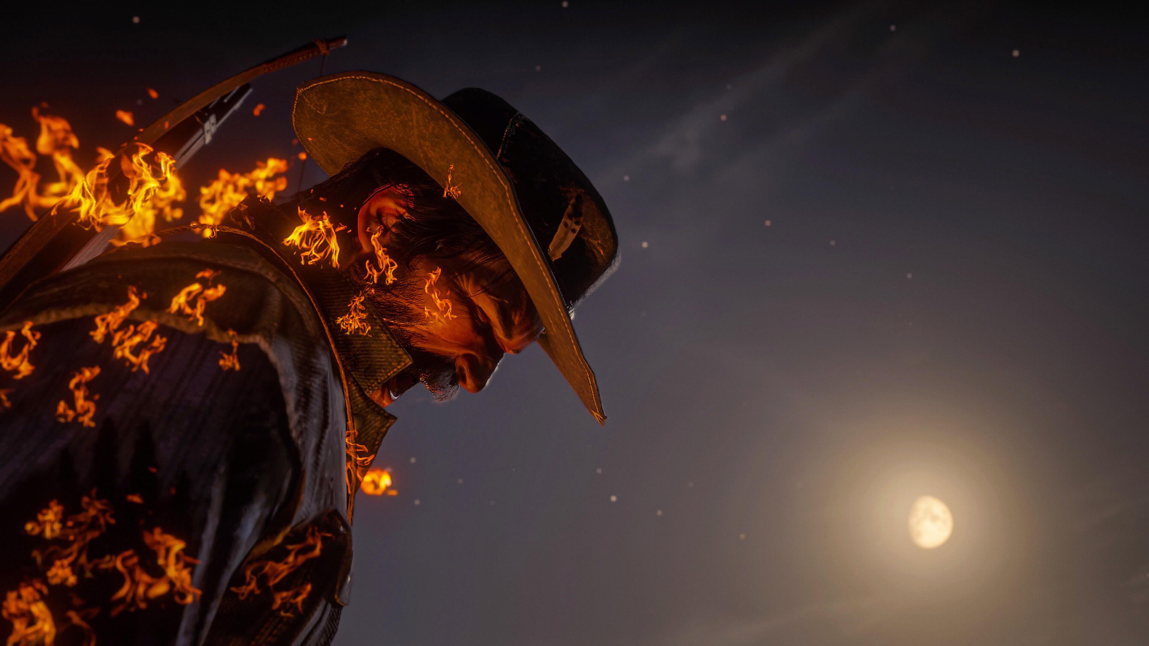 3840x2160 John Marston And The Self Immolation Blues