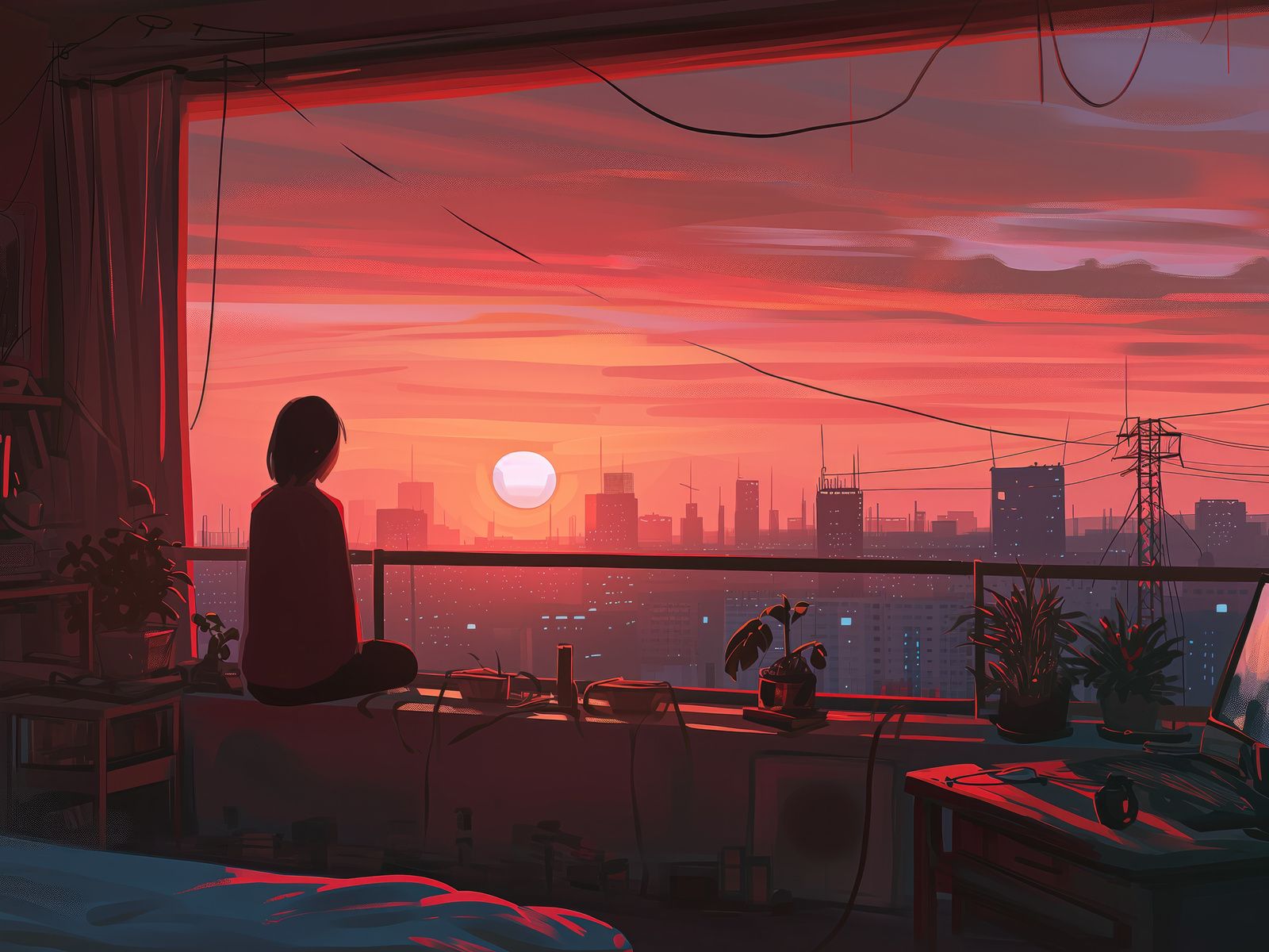1600x1200 Lofi Girl Relaxing Morning Time Wallpaper, 1600x1200 Resolution HD 4k Wallpaper, Image, Background, Photos and Picture