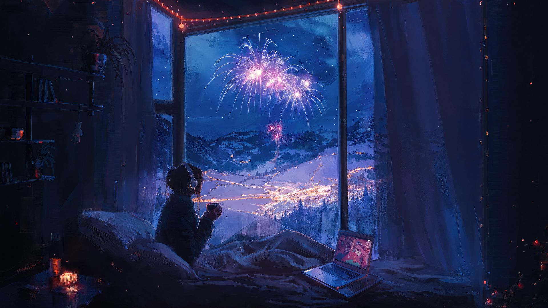 1920x1080 Lofi Girl Coffee In Hand Laptop Full HD 1080P , HD 4k Wallpaper, Image, Background, Photos and Picture