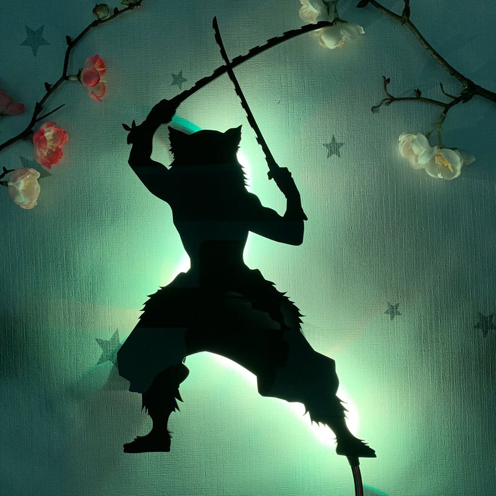 1024x1024 Demon Slayer. Inosuke Hashibira Silhouette Light