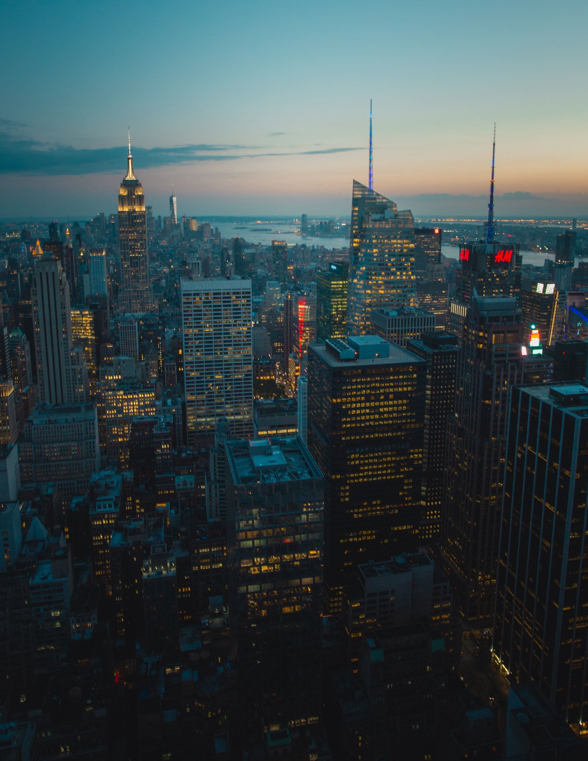 1920x2484 New York City Sunset Mobile Phone full HD wallpaper