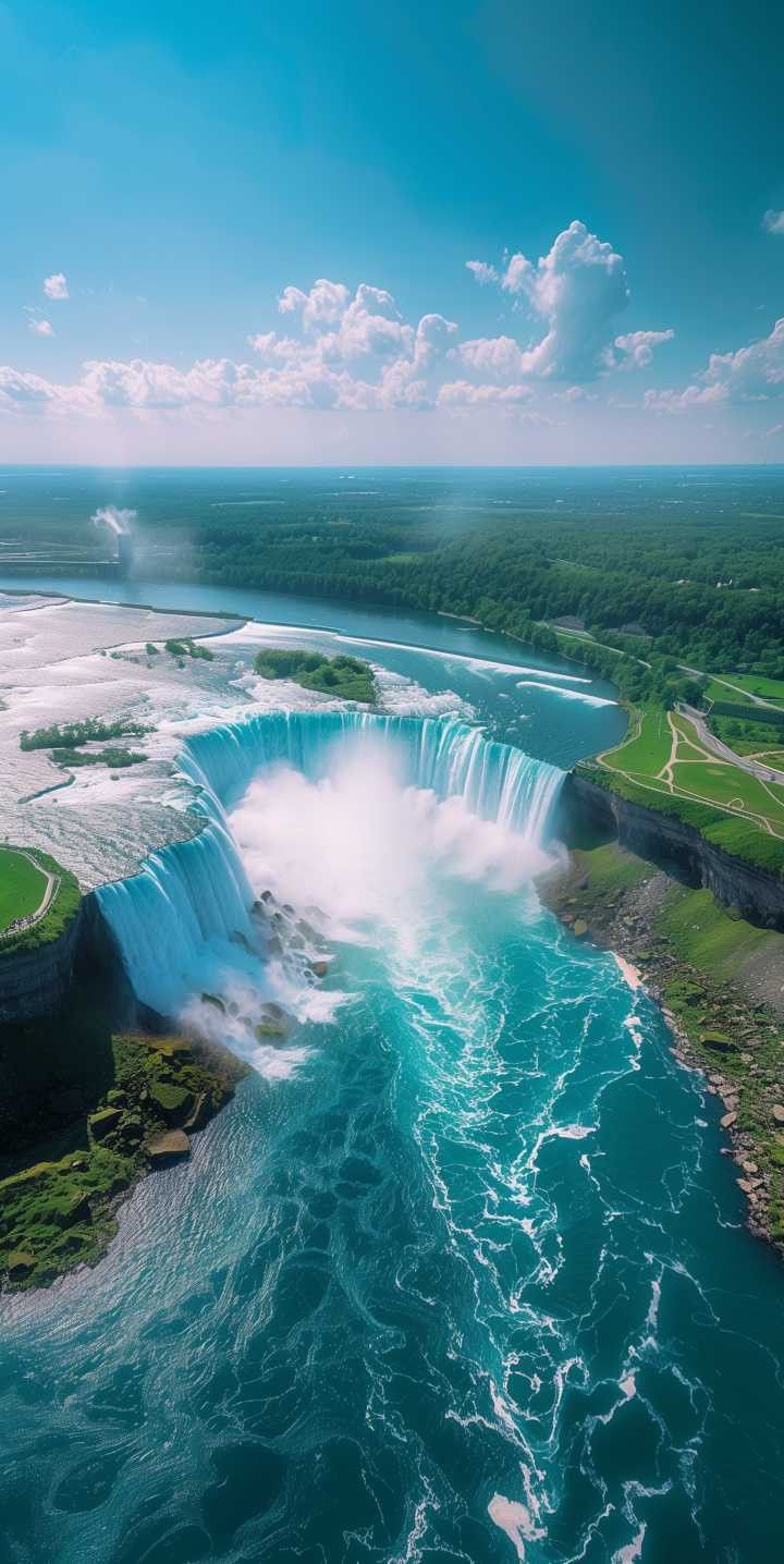 720x1436 Niagara falls summer landscape. Niagara falls spring scenery, Canada scenery beautiful places, Beautiful places nature