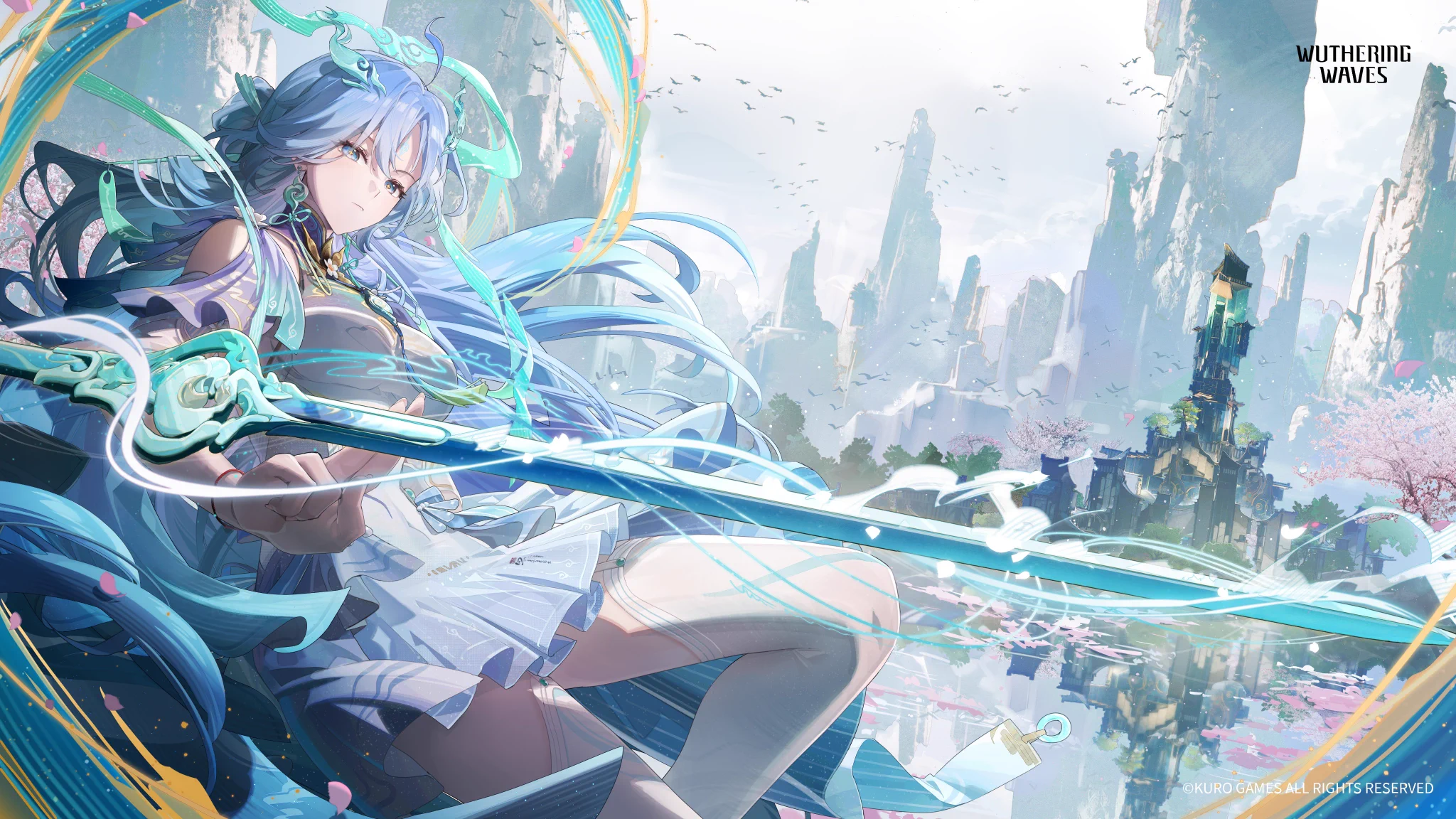 2048x1152 Kiriyume on X: Cleaned 4k Qingxiao EP Wallpaper (+Mobile)!! Kuro is starting to release EP wallpaper too now? Can't want to see what other EP covers they have in store for us