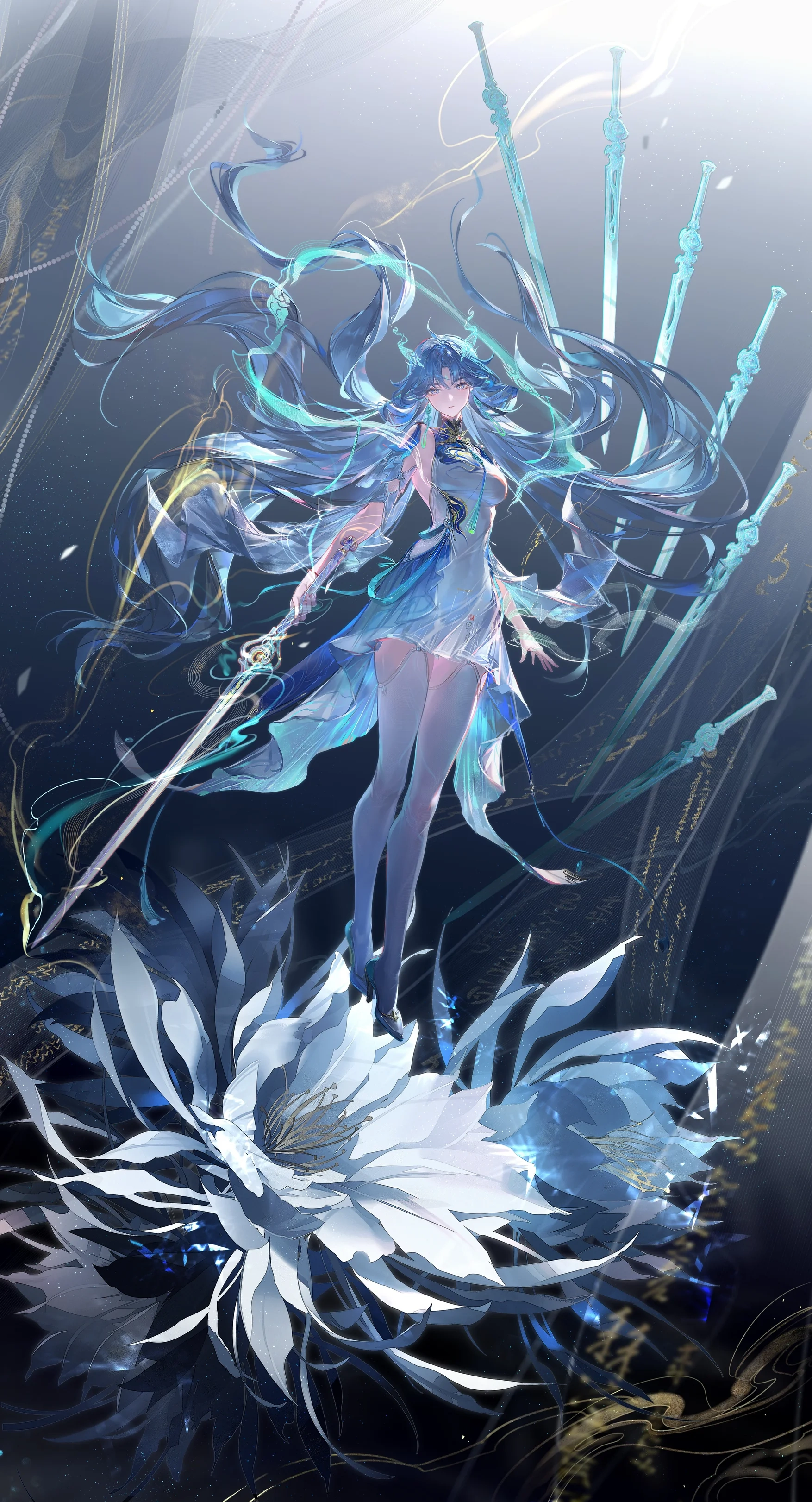 1754x3243 Qingxiao (Wuthering Waves) Wallpaper for Desktop and Mobile