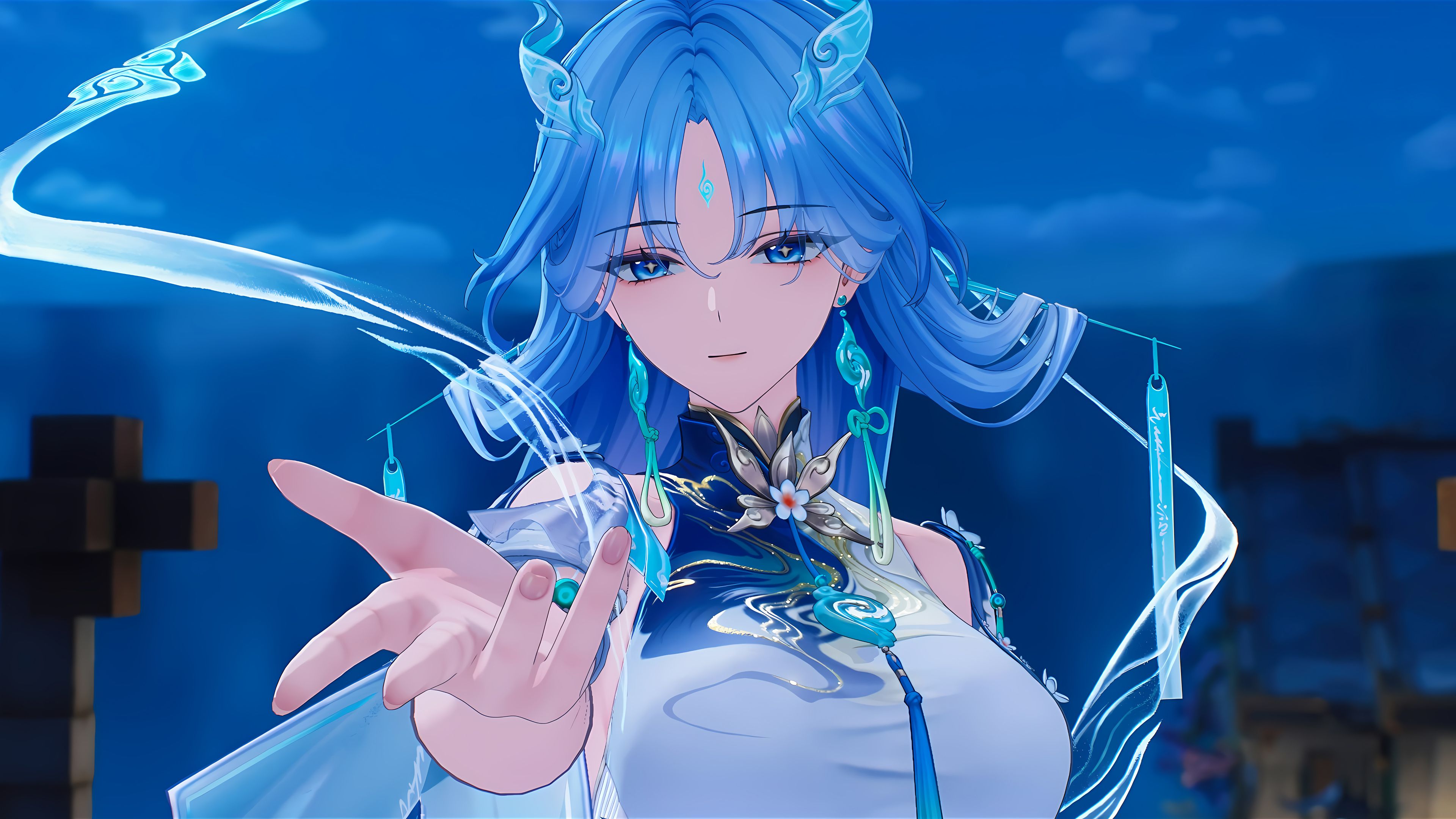 3840x2160 Qingxiao Wuthering Waves Game 4K Wallpaper PC HD