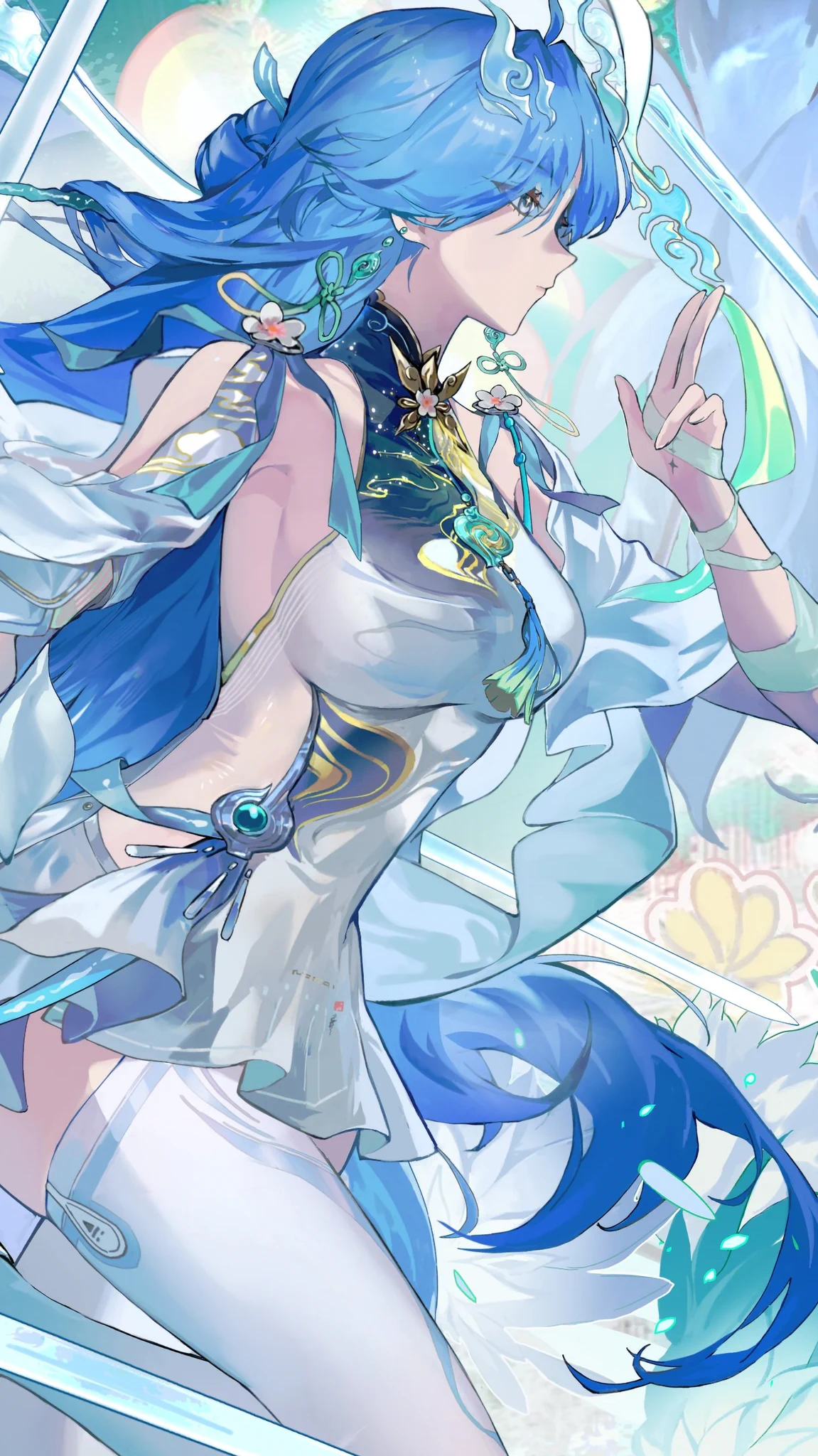 1151x2048 Kiriyume on X: Cleaned 4k Qingxiao Promo Wallpaper (+Mobile)!! Hope everyone's pulls went well