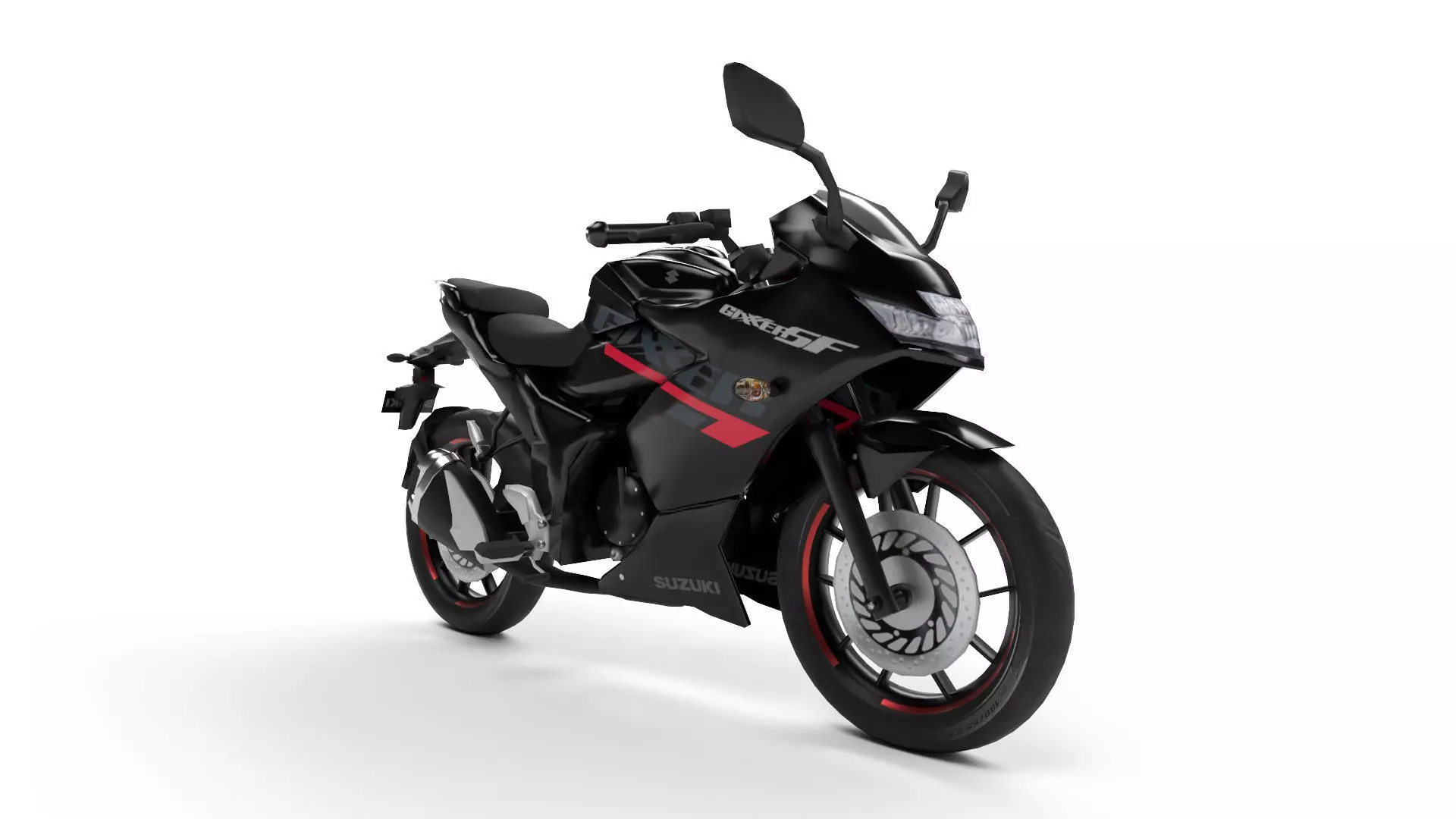 1920x1080 3D Model Suzuki Gixxer SF VR / AR / Low Poly