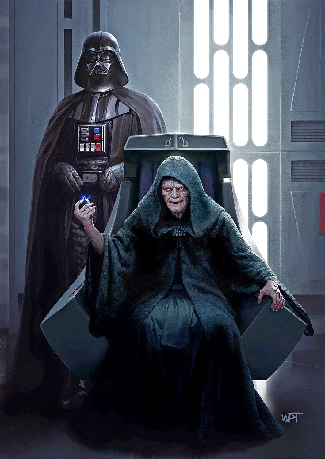 1060x1498 Star Wars Battlefront Darth Vader And Emperor Palpatine Wallpaper