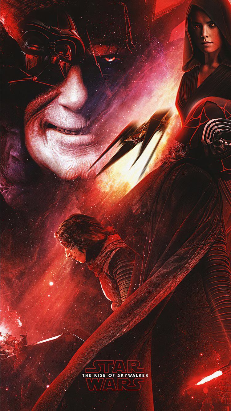 750x1334 star wars the rise of skywalker art 4k iPhone 8 Wallpaper Free Download