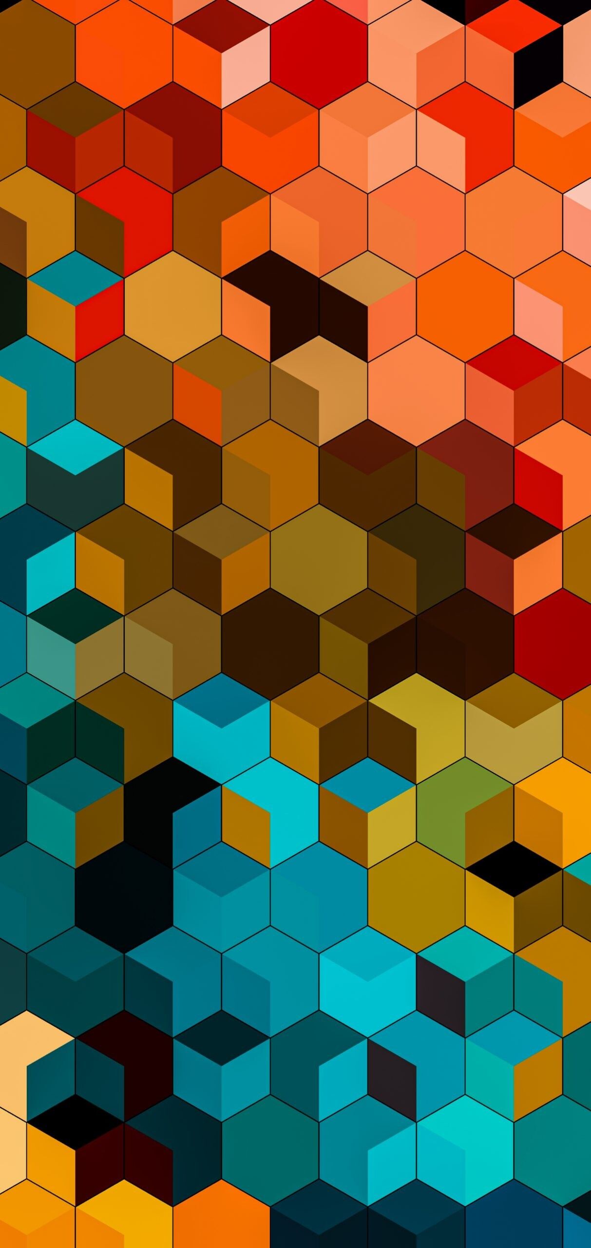 1213x2560 Geometric Abstract Wallpaper